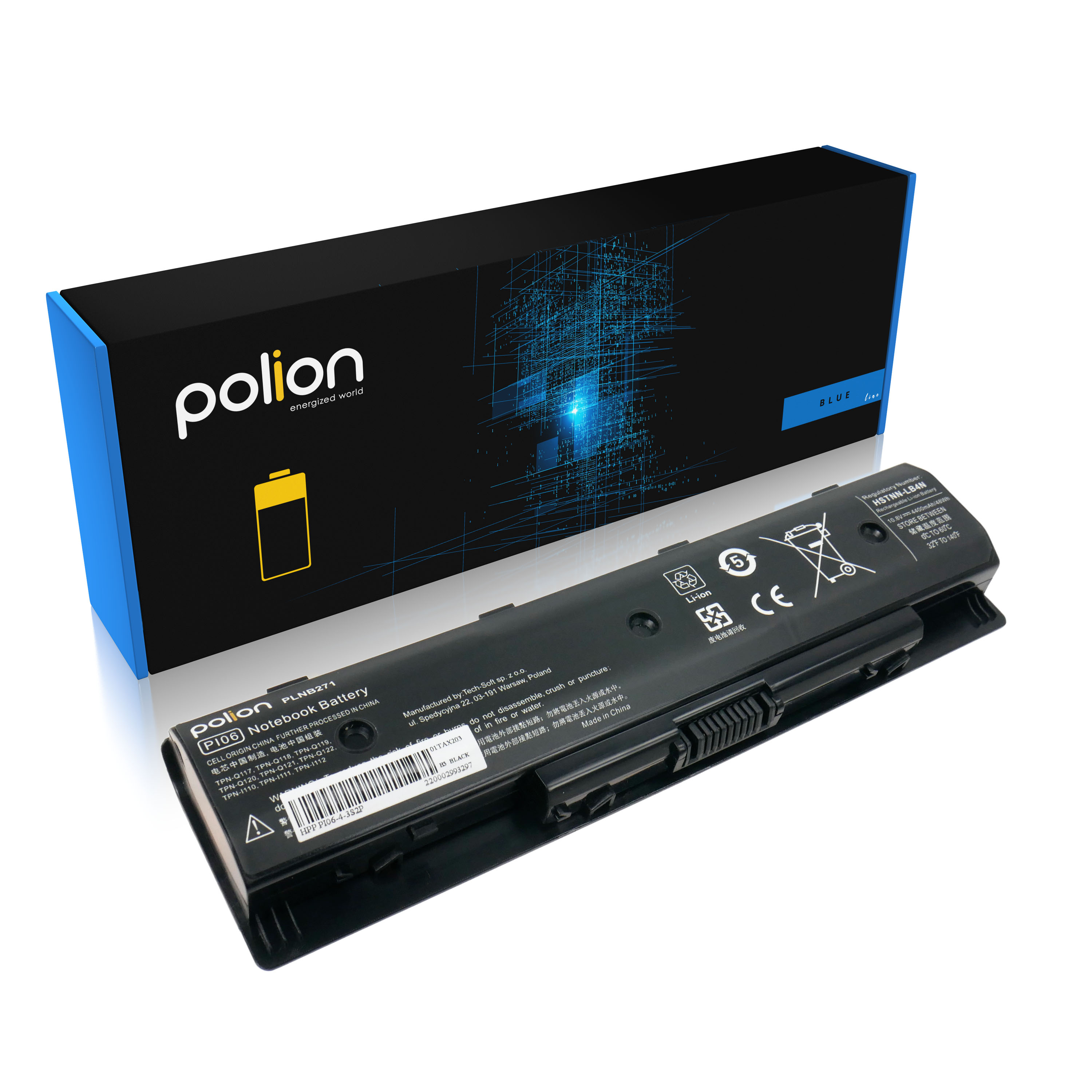 Baterie Polion PI06 pro notebooky HP P106 PI06XL Pavilion 17 4400mAh
