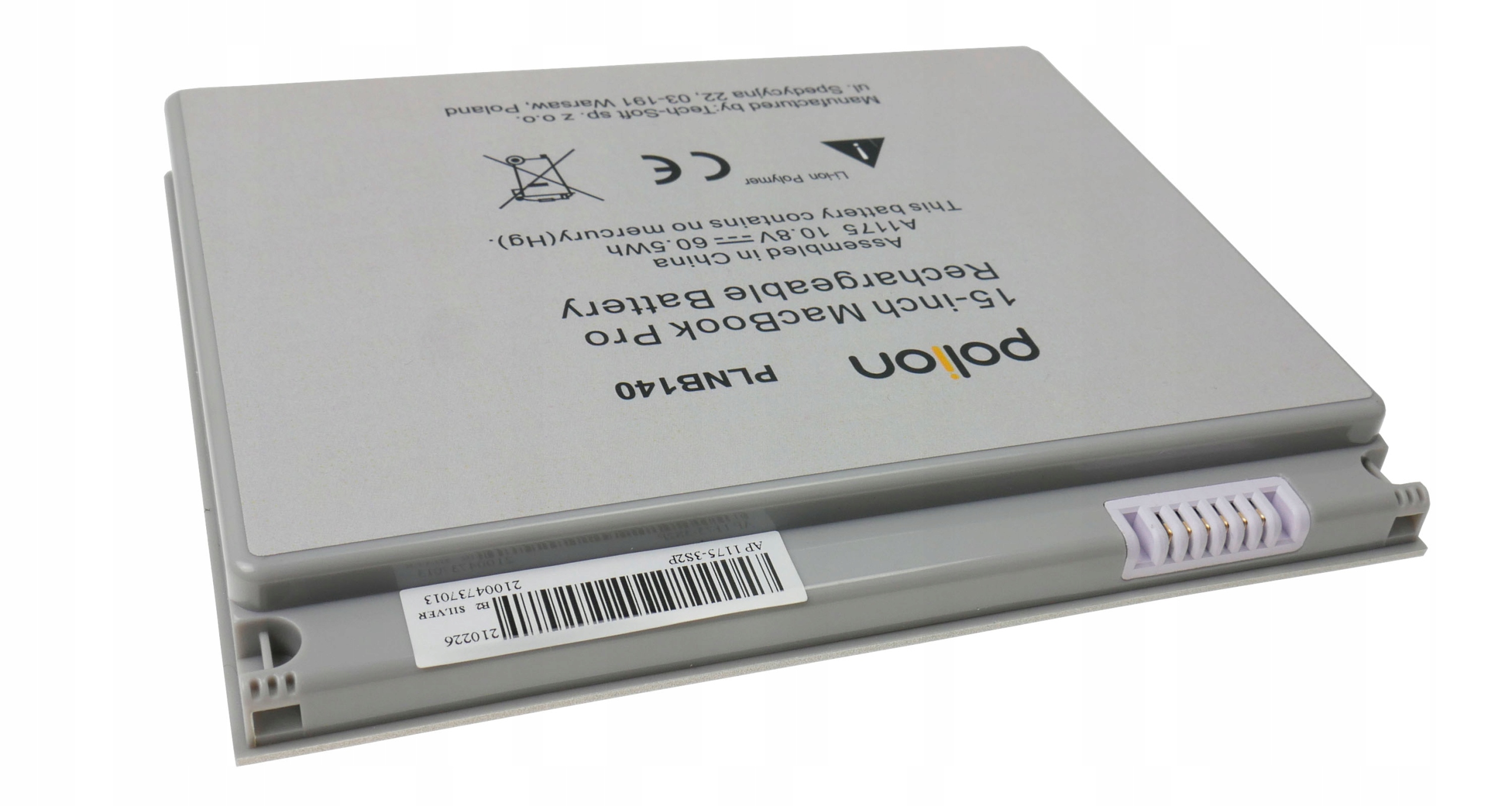 Baterie Polion A1175 pro notebooky APPLE MacBook Pro 15 A1211 A1260 5556mAh