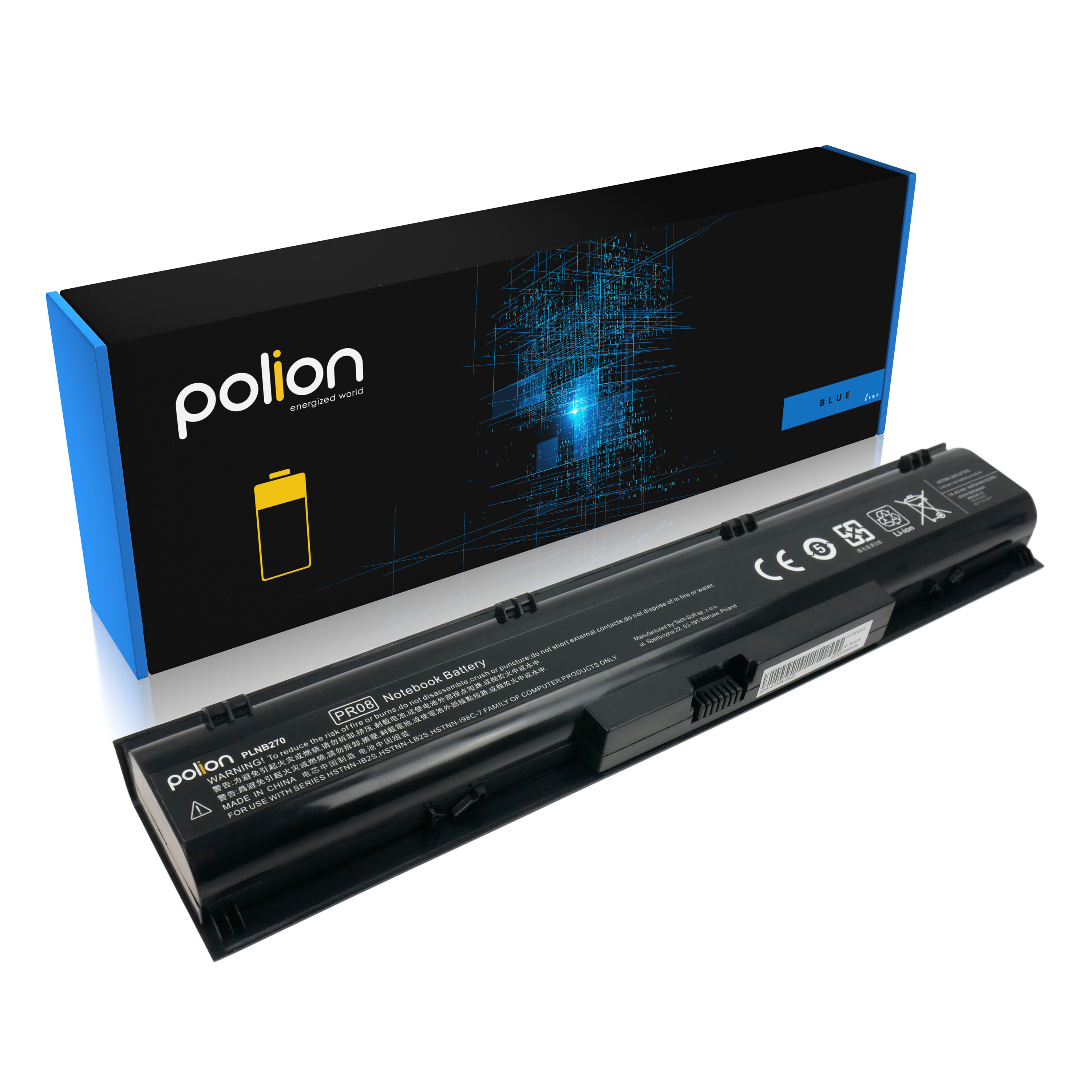 Baterie Polion PR08 pro notebooky HP ProBook 4730 4730s 4740 4740s 4400mAh