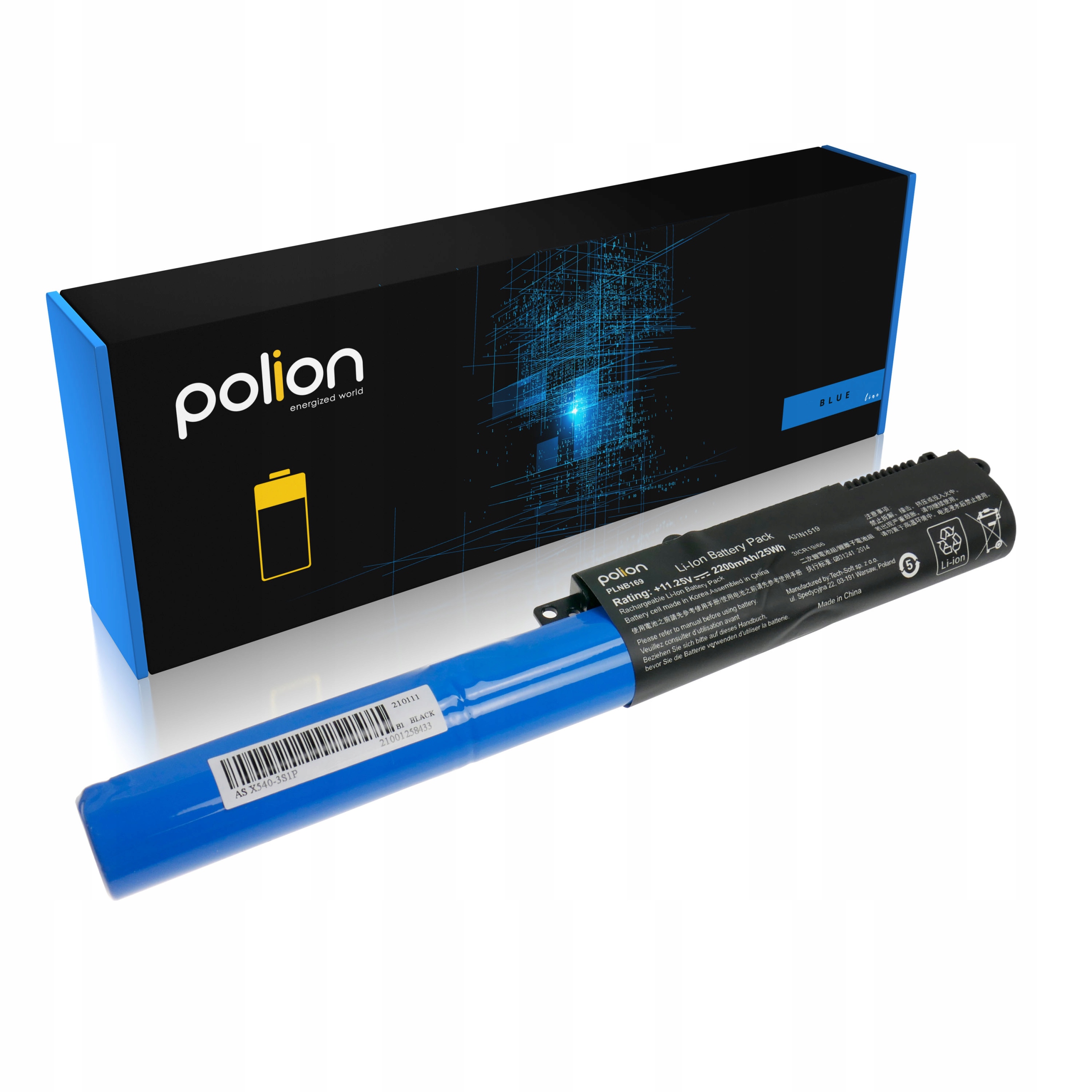 Baterie Polion A31N1519 pro notebooky ASUS A540 D540 F540 K540B P540 R540L 2200mAh