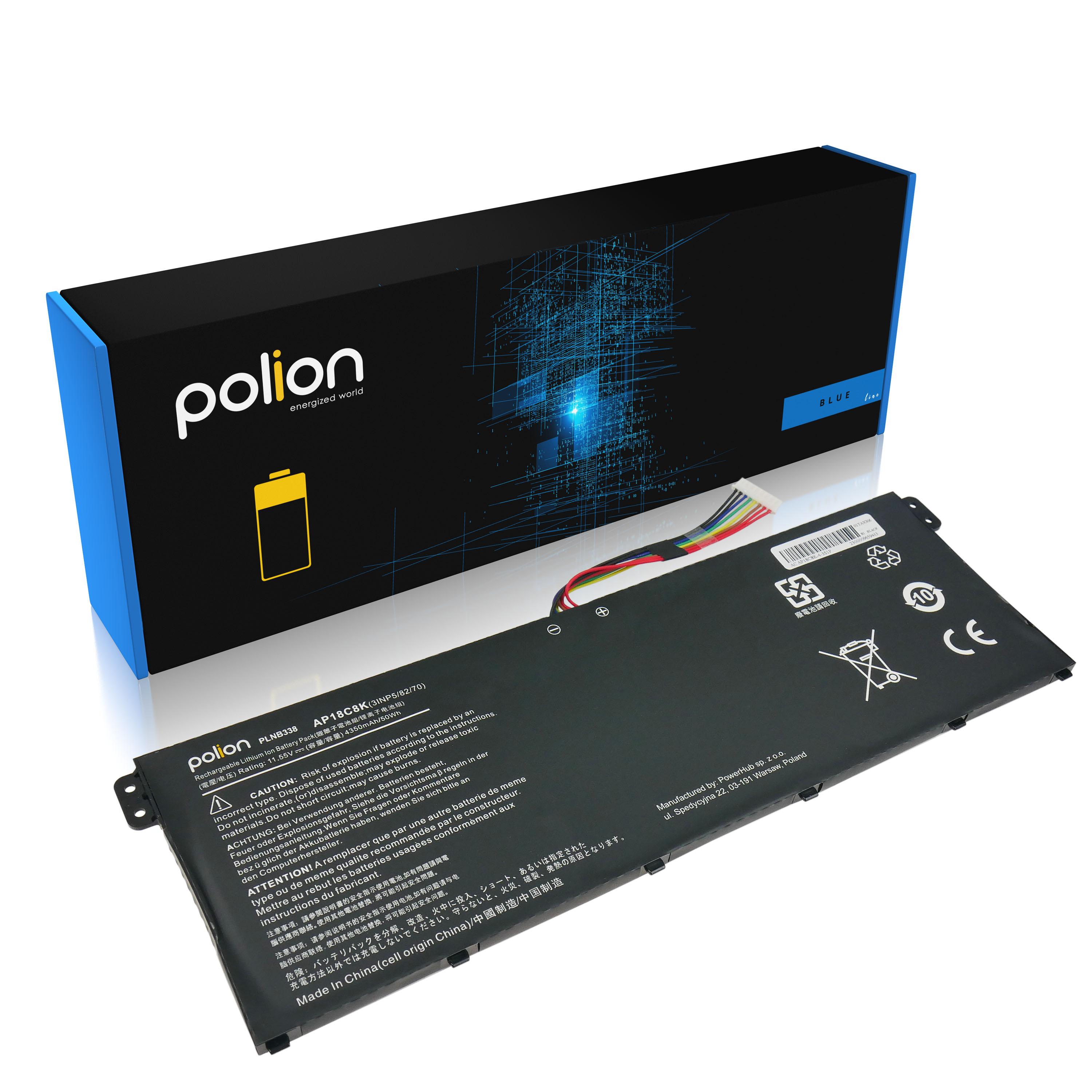 Baterie Polion AP18C8K pro notebooky ACER Swift 3 SF314 4350mAh