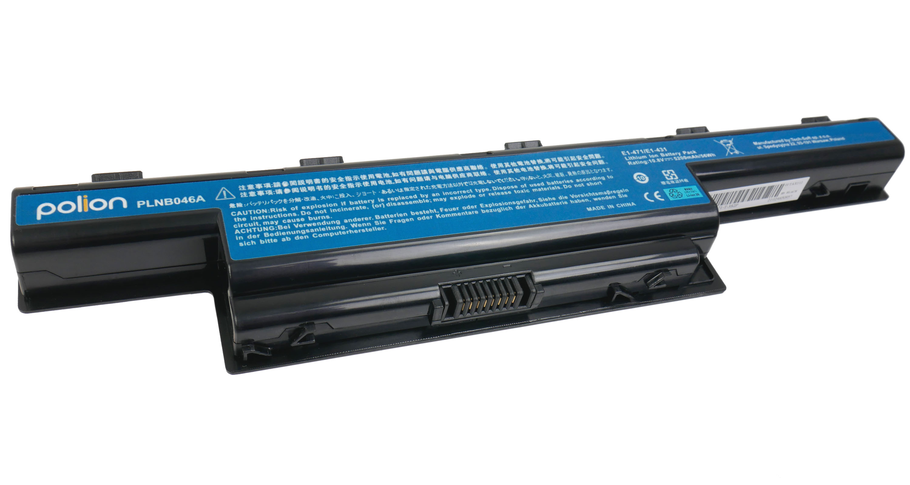 Baterie Polion AS10D31 pro notebooky ACER Aspire AS10D41 AS10D51 AS10D61 - 5200mAh 56Wh