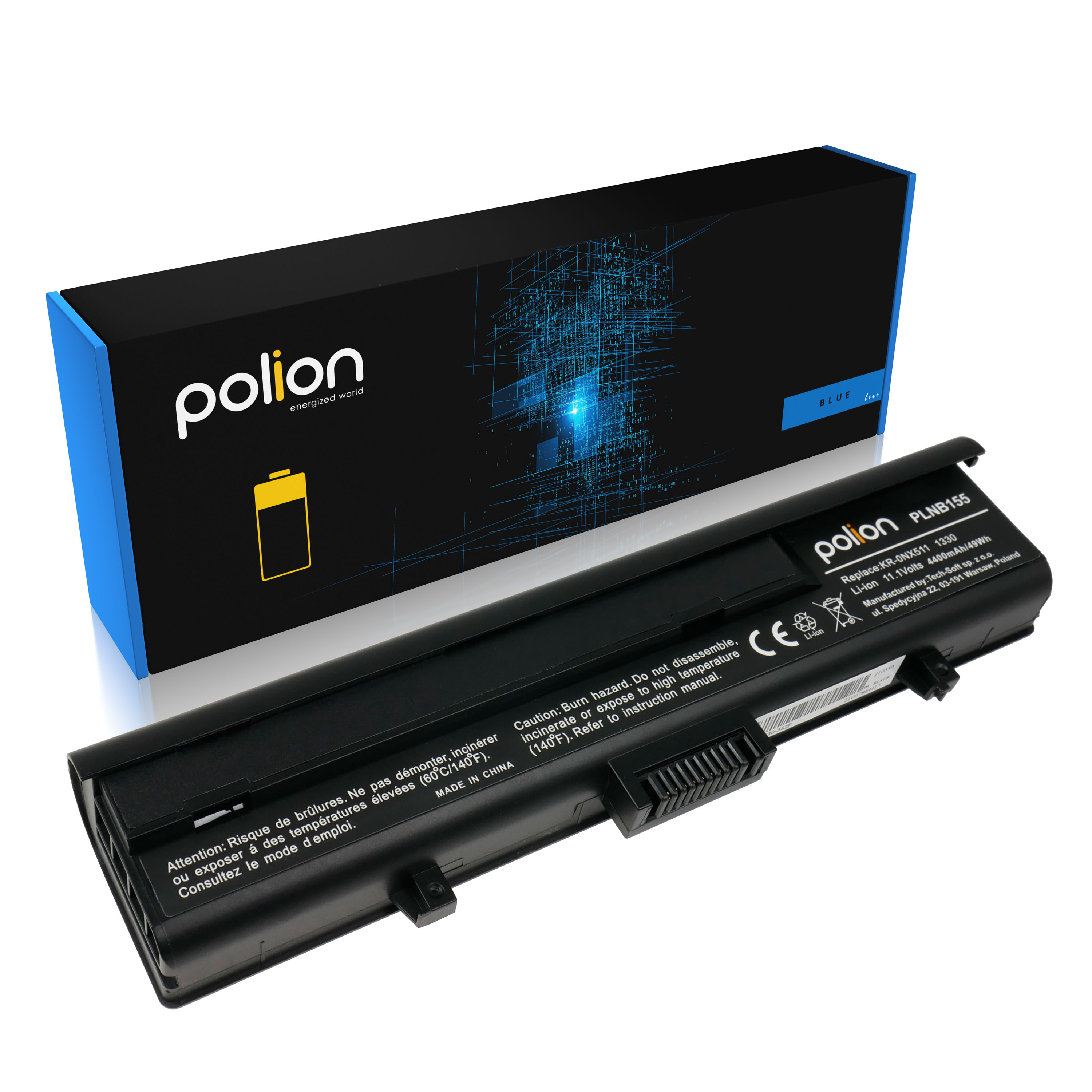 Baterie Polion NX511 pro notebooky DELL XPS M1330 M1330H M1350 Inspiron 1318 4400mAh