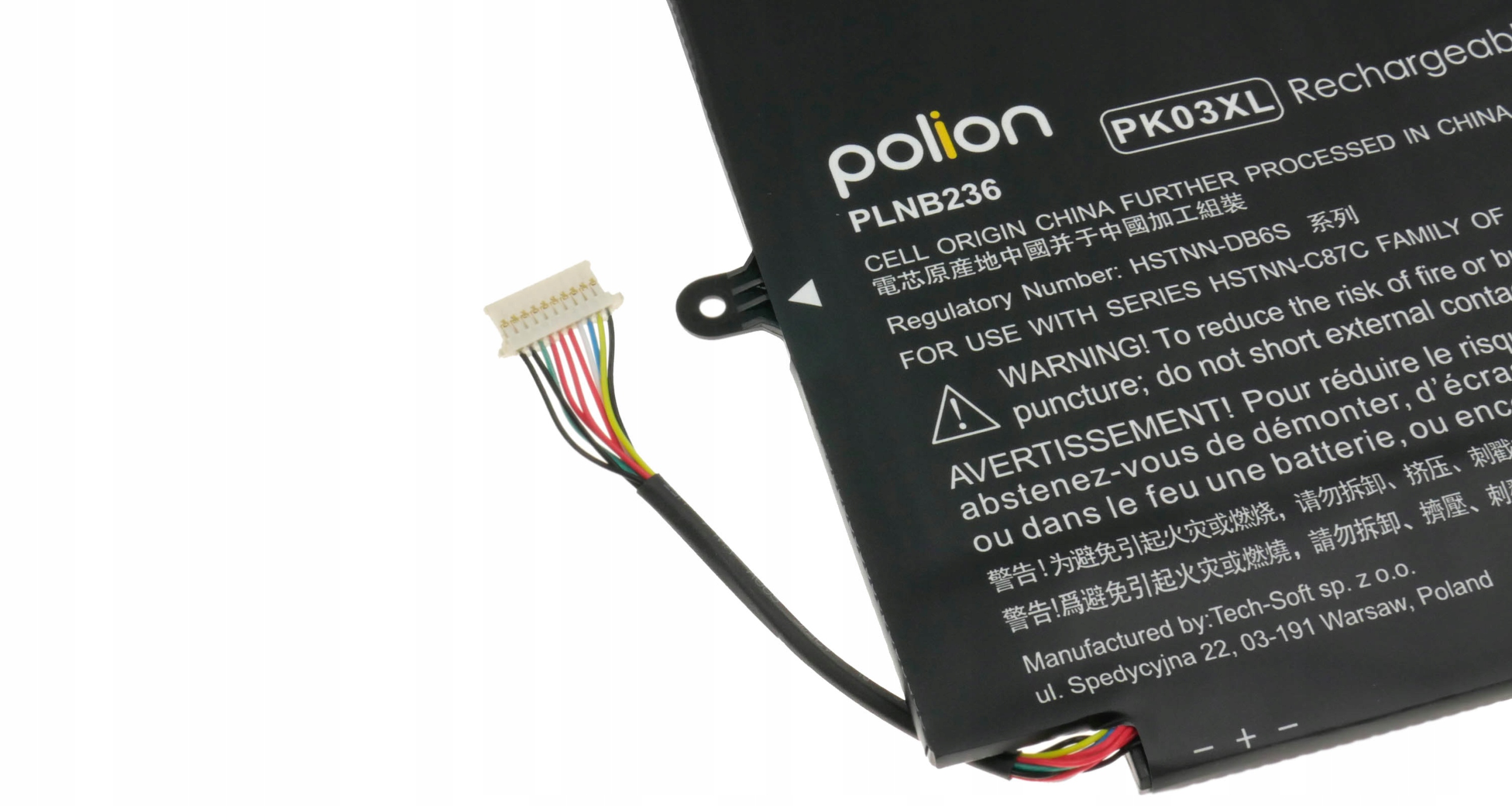 Baterie Polion PK03XL pro notebooky HP HSTNN-DB6S Envy Spectre x360 13 3500mAh