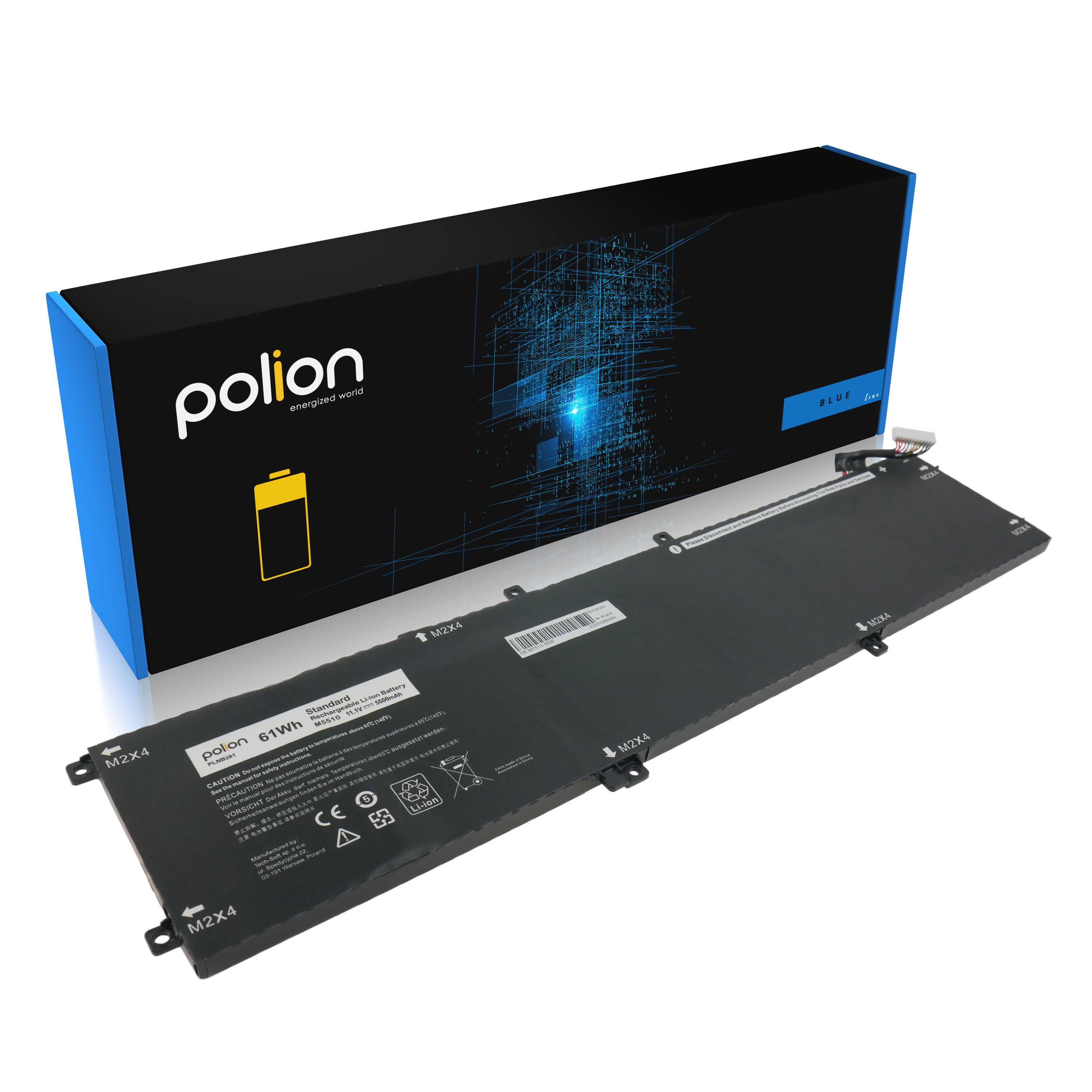Baterie Polion 4GVGH pro notebooky DELL Inspiron Precision 5510 9550 5500mAh