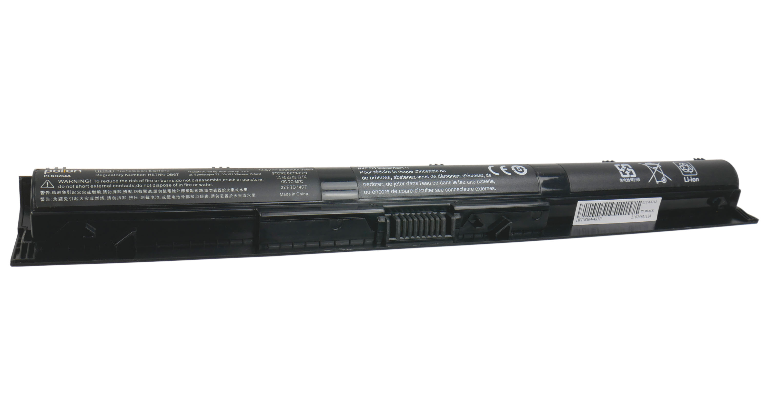 Baterie Polion KI04 pro notebooky HP Pavilion 15-AB 15-AK 17-G 2600mAh