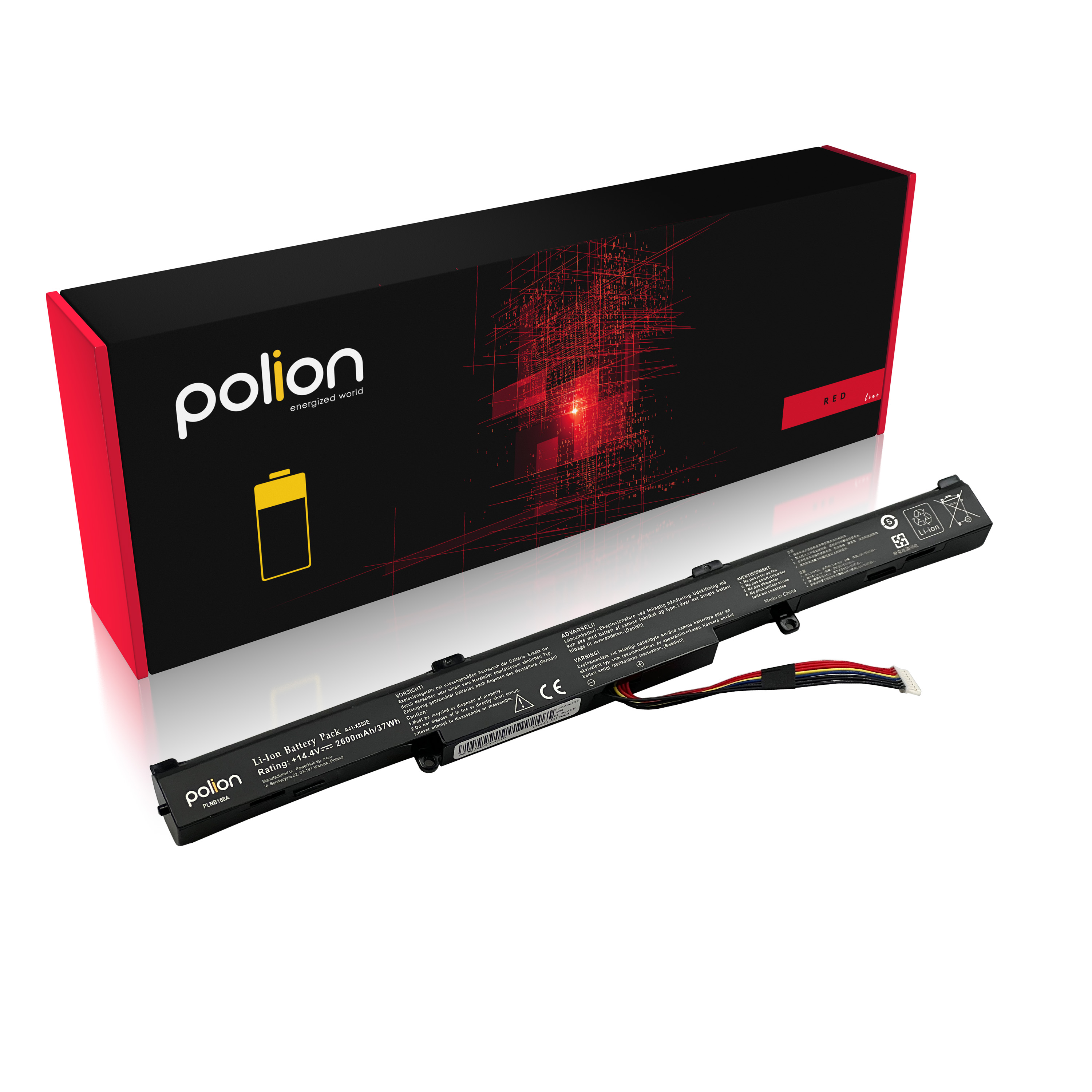 Baterie Polion A41-X550E pro notebooky ASUS A450 A550 F550 F750 F751 K450 2600mAh