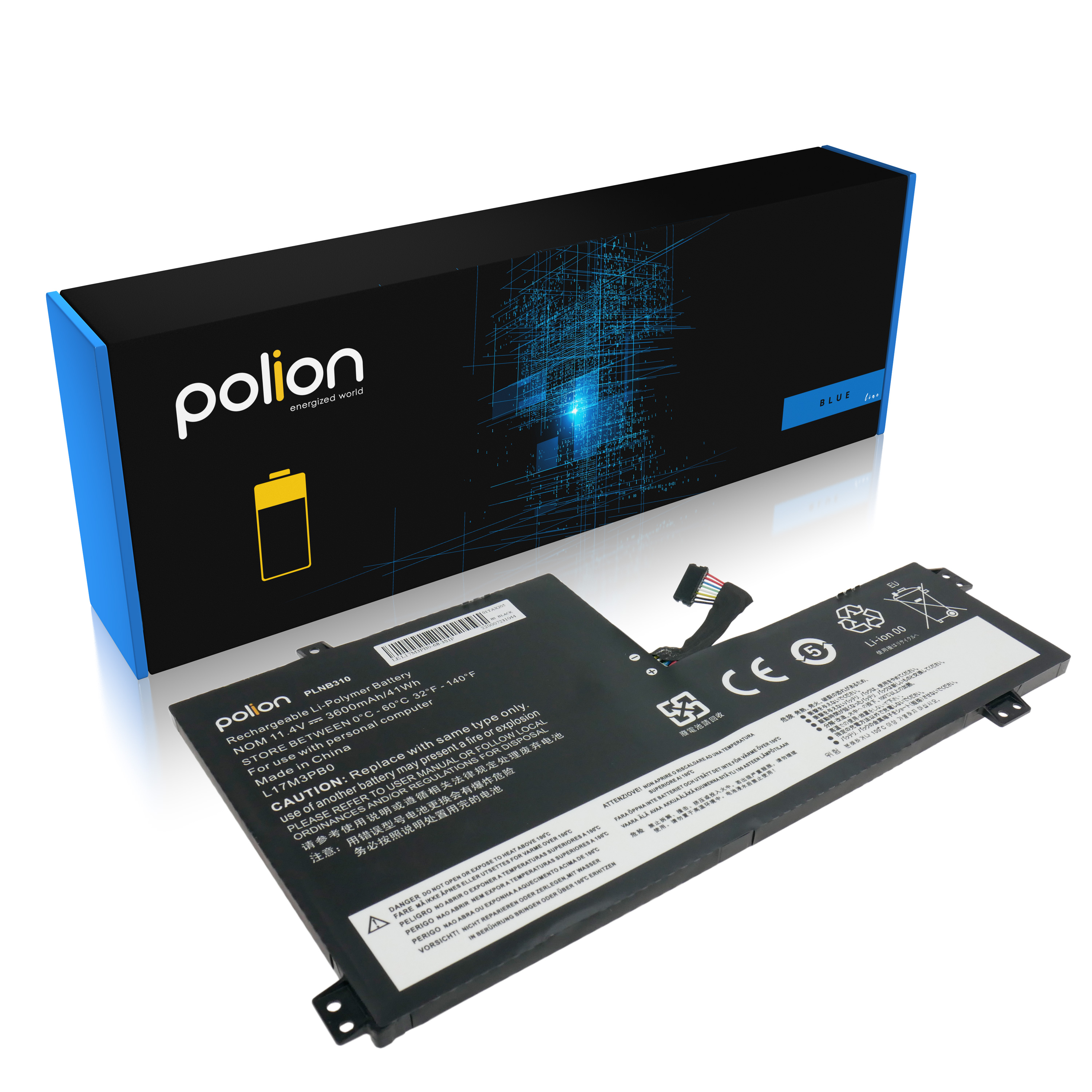 Baterie Polion L17M3PB0 pro notebooky LENOVO Chromebook 100e 3600mAh