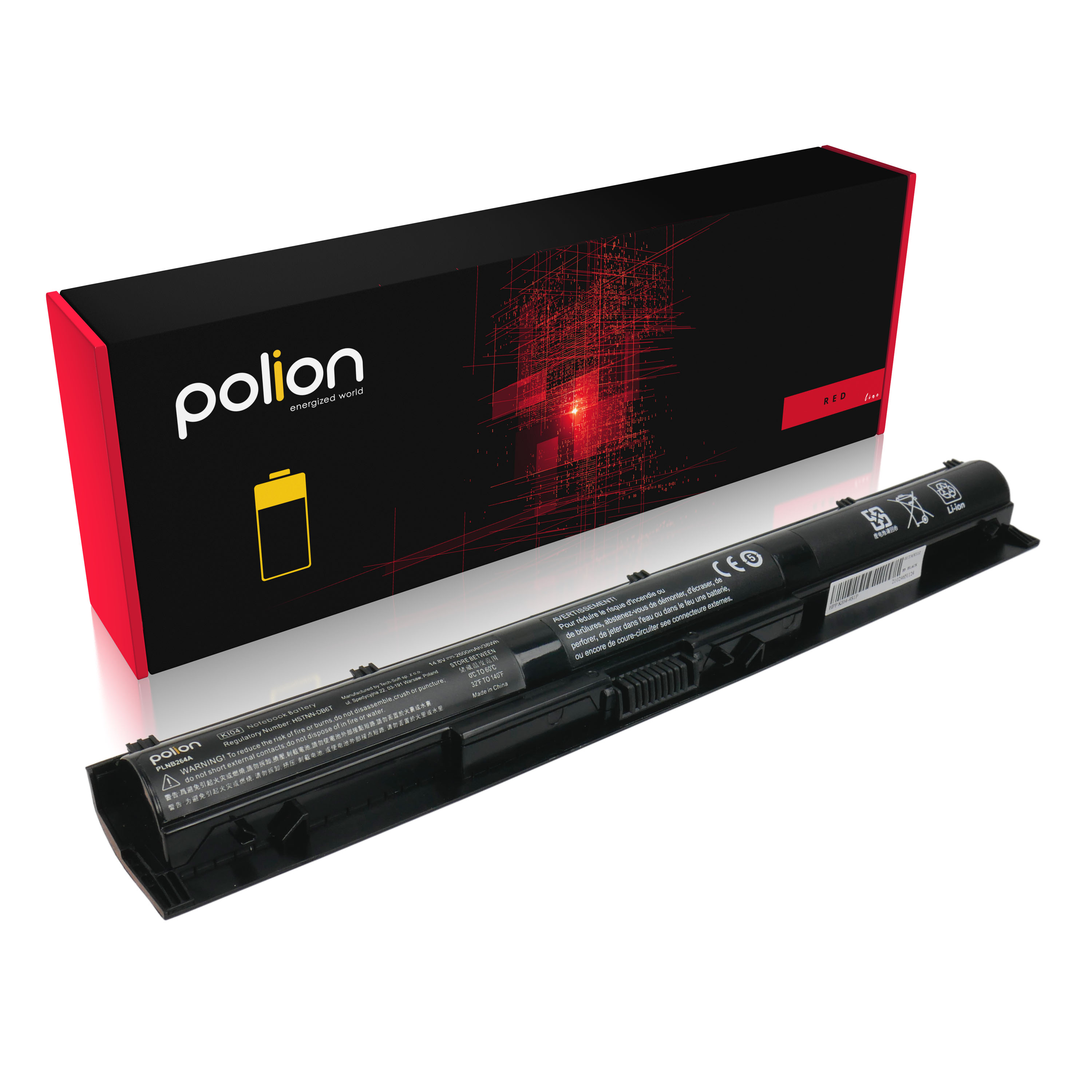 Baterie Polion KI04 pro notebooky HP Pavilion 15-AB 15-AK 17-G 2600mAh