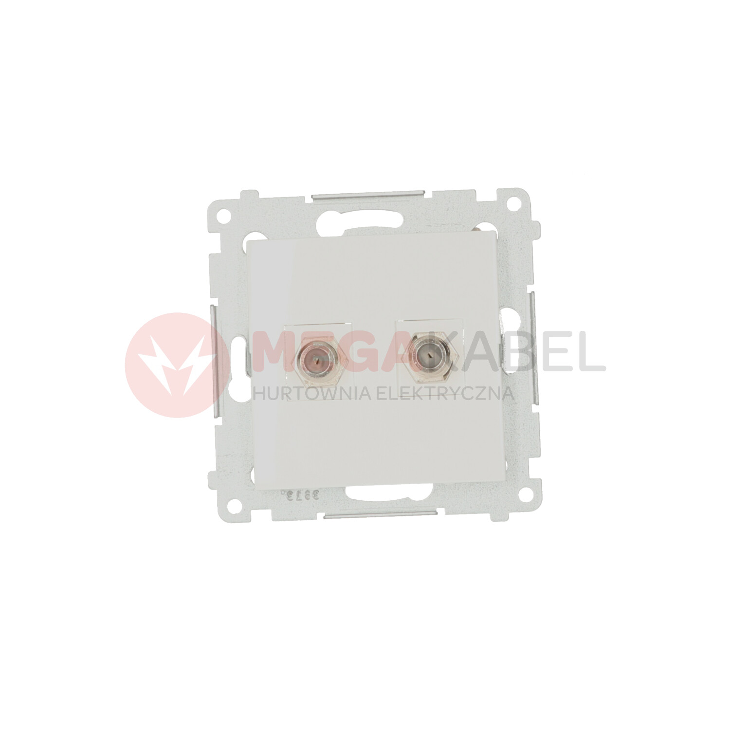 Simon54 Gniazdo SAT 2xF DASF2.01/11 białe