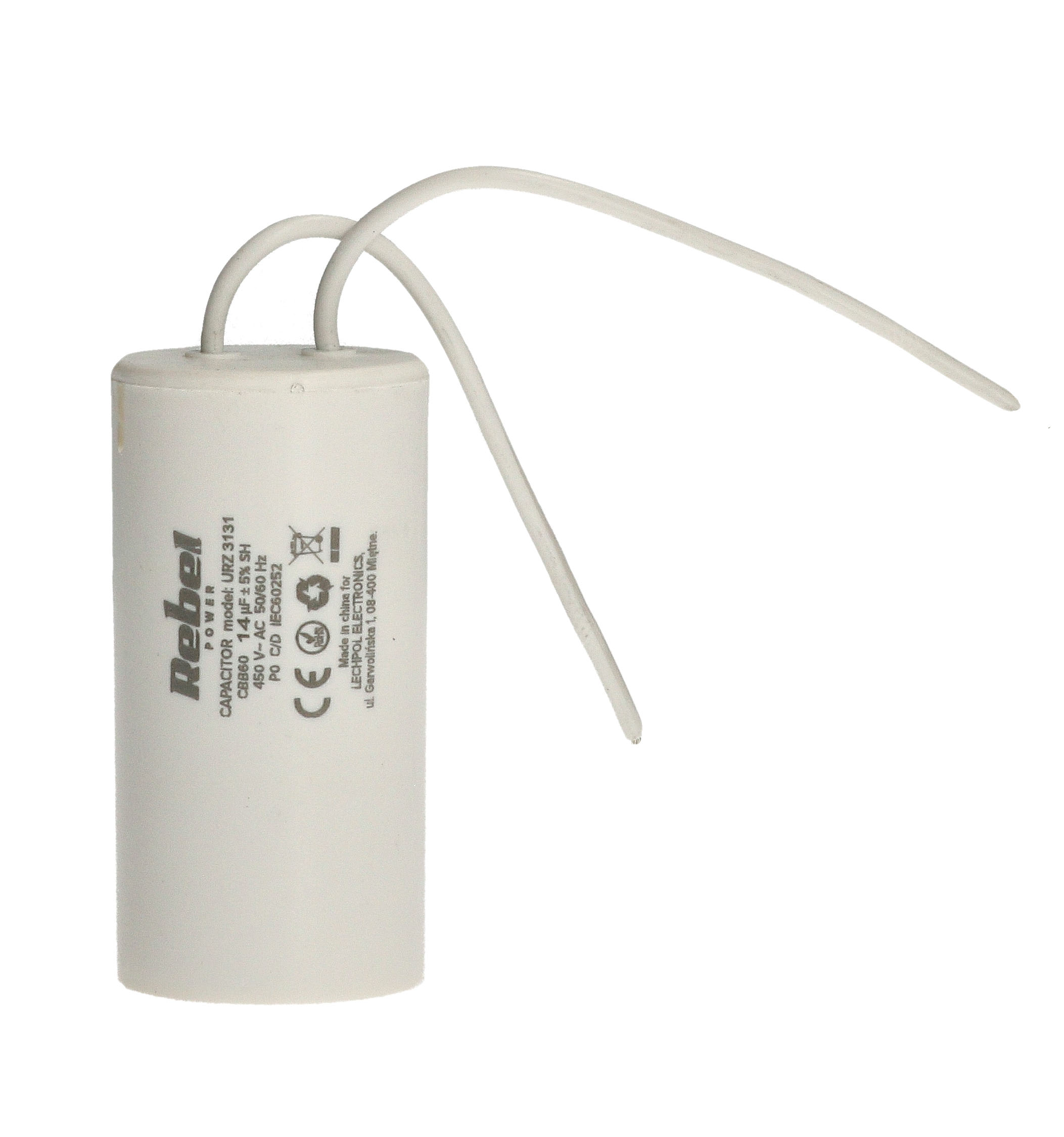 Kondensator rozruchowy silnikowy 14uF 450V URZ3131