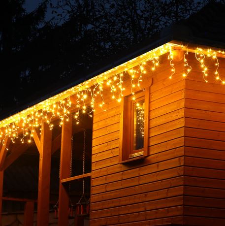 Kurtyna sople LED-200/G/S ciepła zewnętrzne 8,75m OKEJ LUX