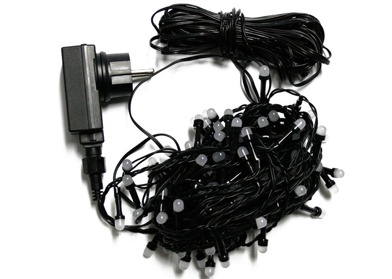 Lampki oświetlenie choinkowe perełki 100 LED LTK-100/P ciepłe zewnętrzne OKEJ LUX