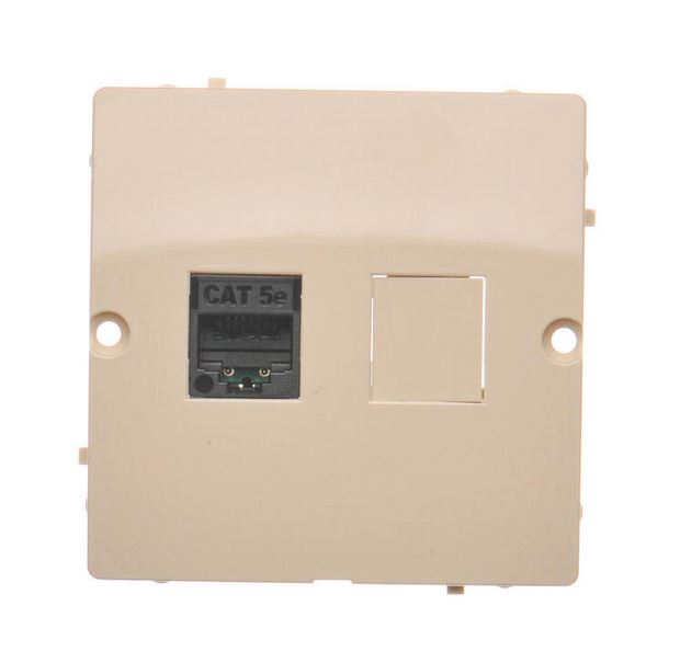 Basic Gniazdo komputerowe RJ45 pojedyncze BMF51.02/12 beżowy SIMON