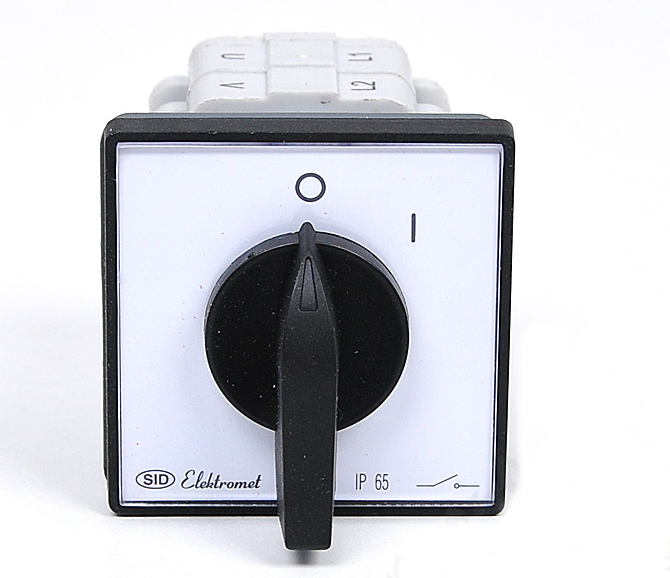 Łącznik krzywakowy 0-1 3P 12A IP65 Łuk E12-12 921201 ELEKTROMET