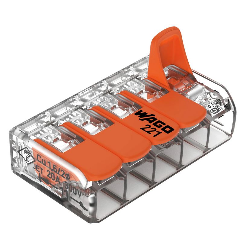 Szybkozłączka 0,2-4mm 5 styków WAGO CLICK linka-d