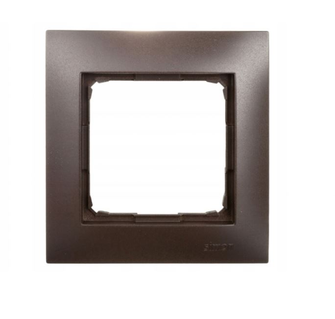 Simon54 Ramka na 1-moduły DR1/46 brązowy