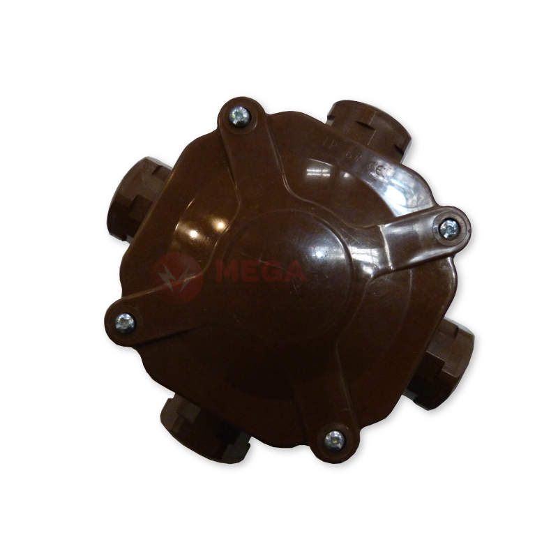 Puszka hermetyczna A.0035BR IP67 PG16 (5x4) brązowa PAWBOL