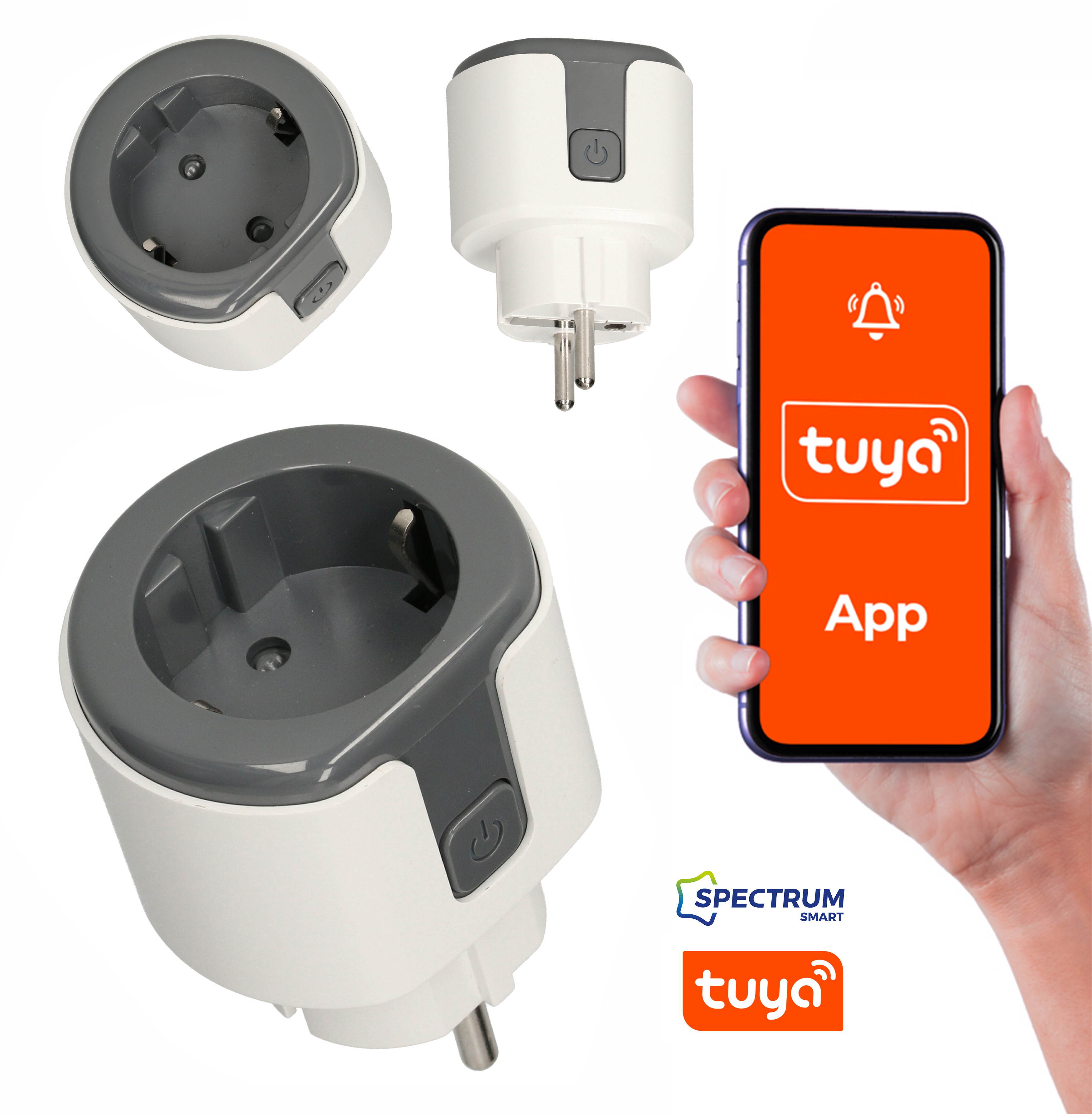 Gniazdko smart WIFI TUYA inteligentne programator timer 16A 230V MK