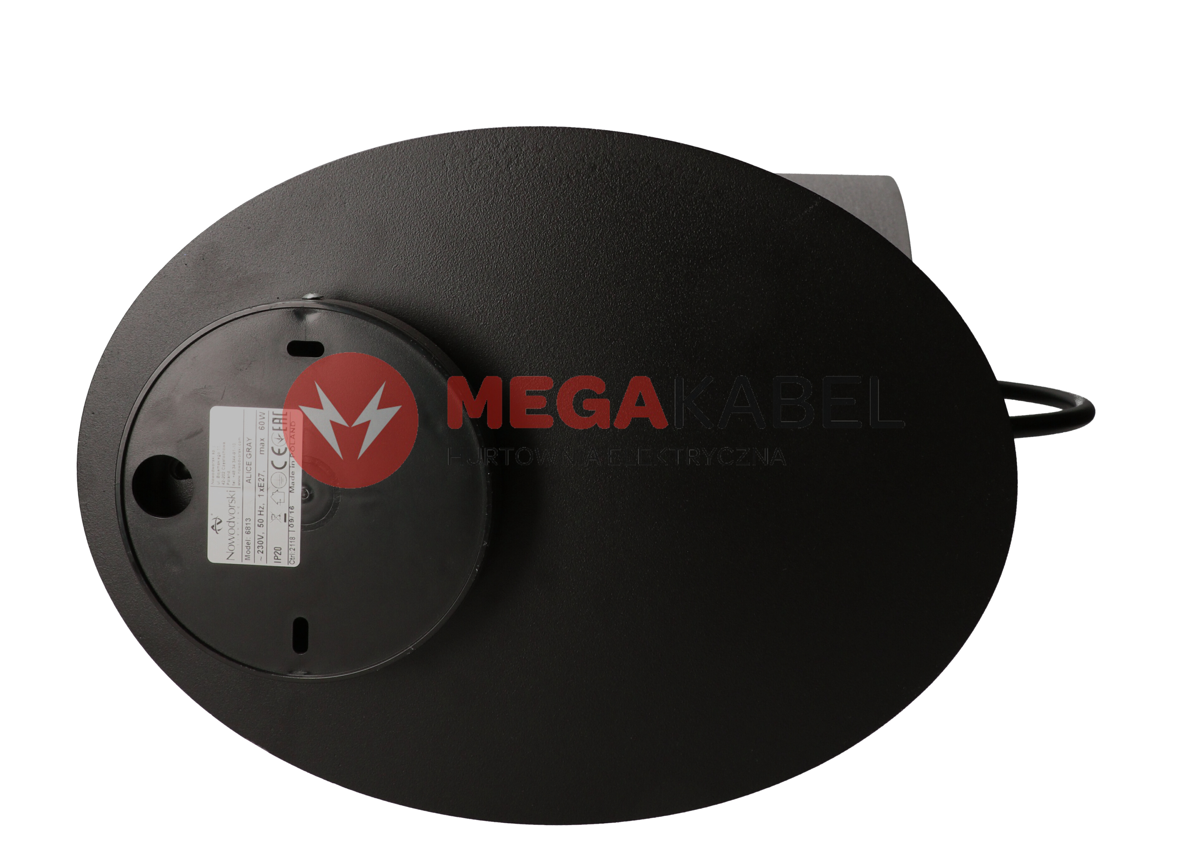 Lampa kinkiet ścienny ALICE szary 6813 E27 60W