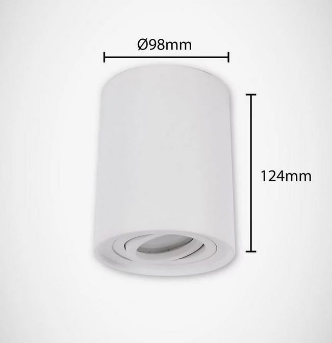 Lampa sufitowa natynkowa HARY C biała 03711 GU10 Struhm