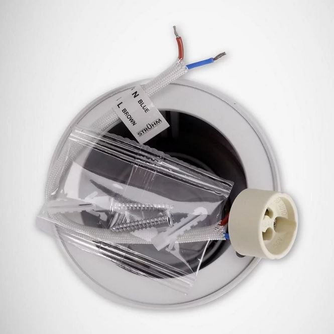 Lampa sufitowa natynkowa HARY C biała 03711 GU10 Struhm