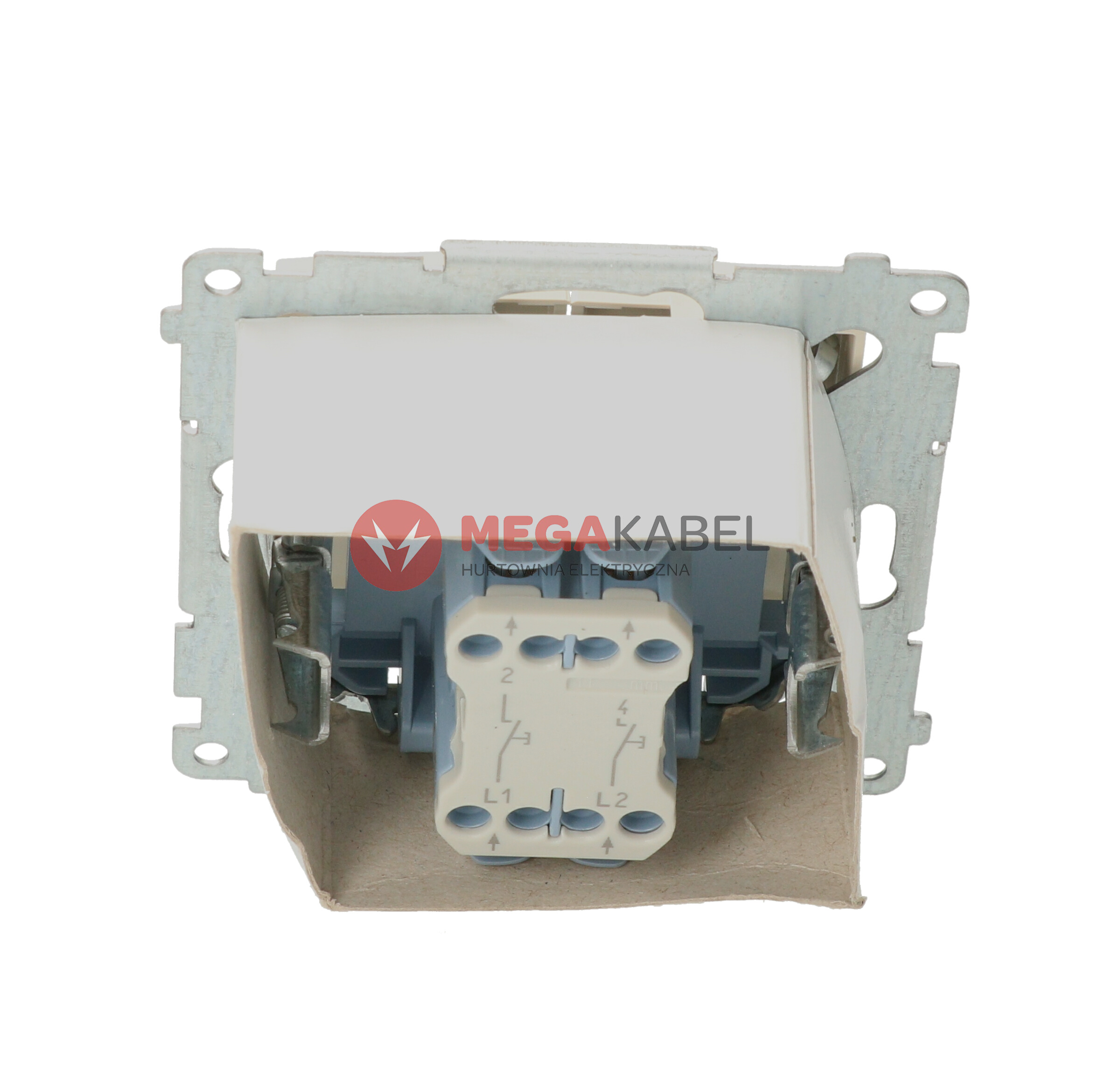 Simon54 Przycisk zwierny podwójny DP2.01/41 beżowy