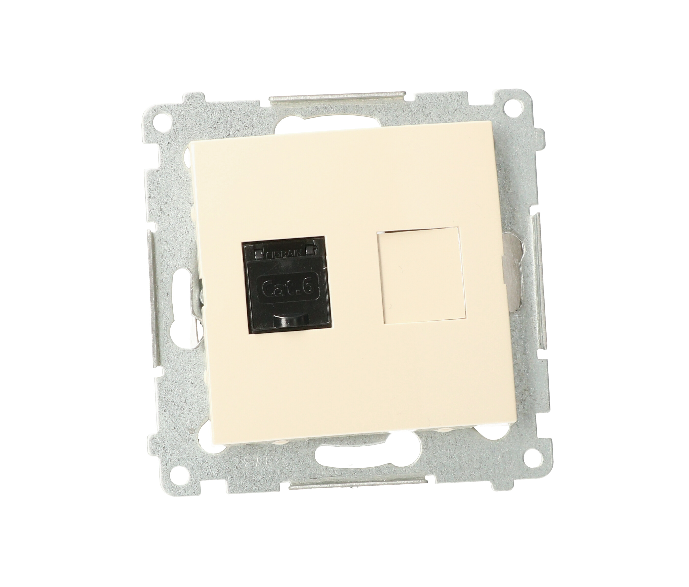 Simon54 Gniazdo komputerowe pojedyncze RJ45 kategoria 6 D61.01/41 beżowe