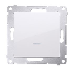 Simon54 Łącznik jednobiebunowy podświetlany DW1L.01/11 biały