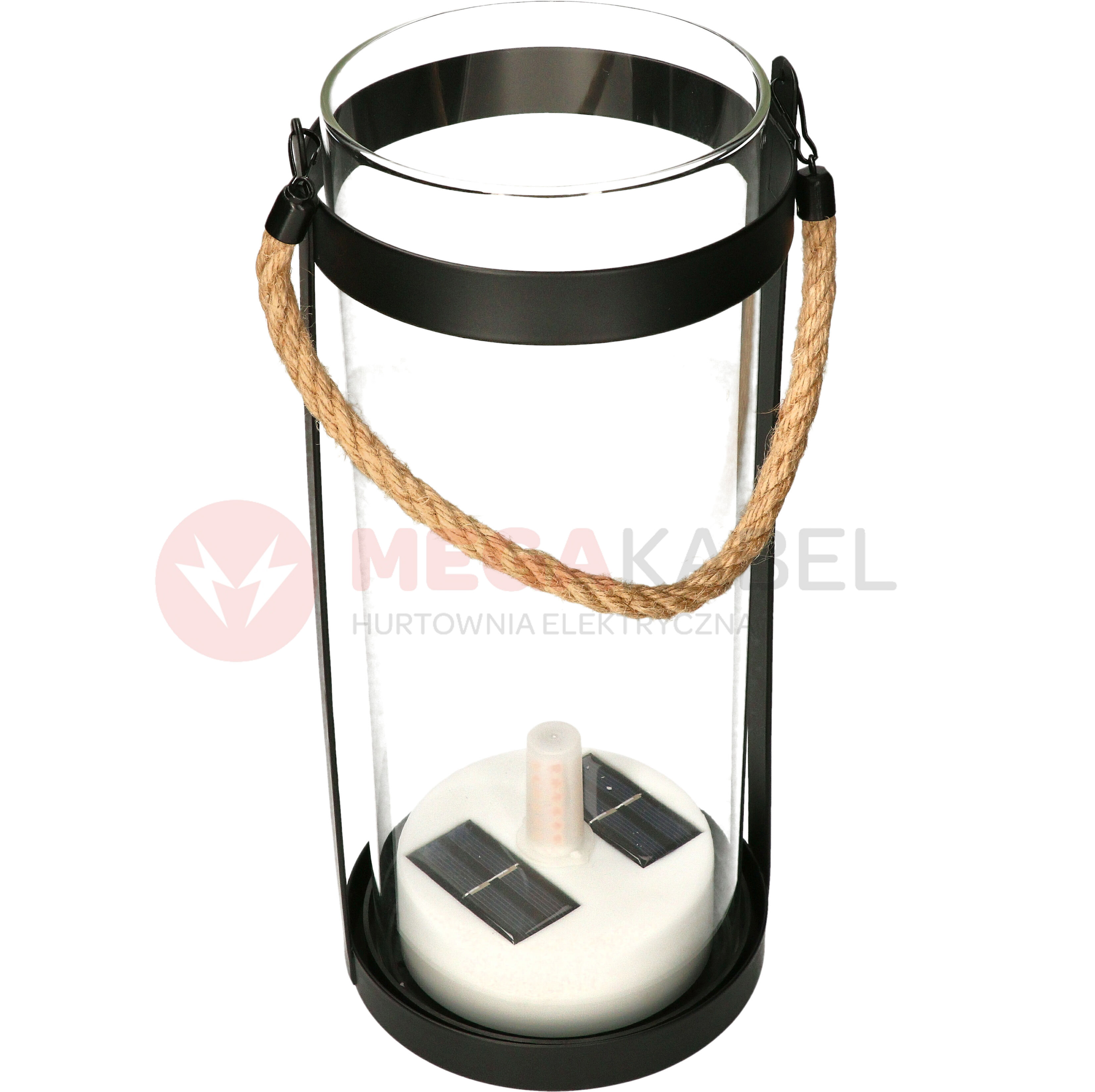 Lampa solarna ogrodowa latarnia LANTERN COLUMN LED HK-SL606-2 MK