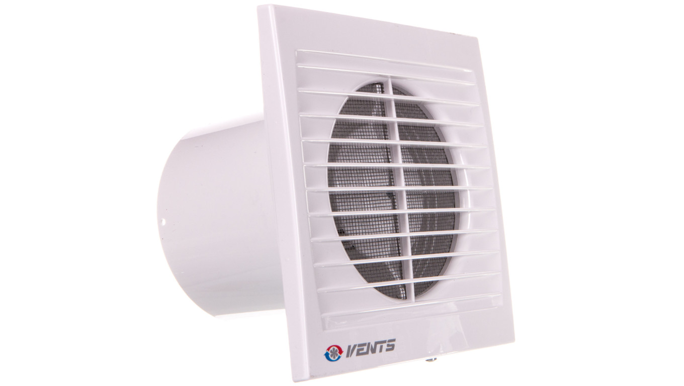Wentylator ścienny z wyłącznikiem czasowym fi 100 230V 14W 95m3/h 35dB VENTS