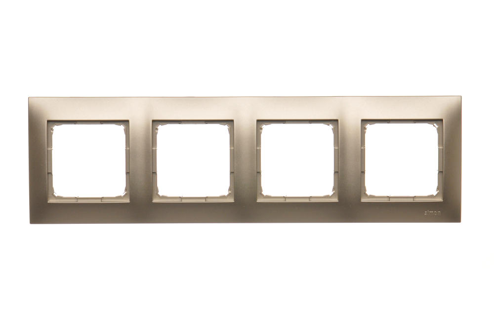 Simon54 Ramka na 4-moduł DR4/44 złoty
