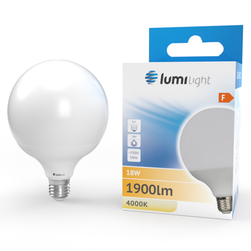 Żarówka LED GLOB G120 E27 18W neutralna barwa LL4453 LUMILIGHT