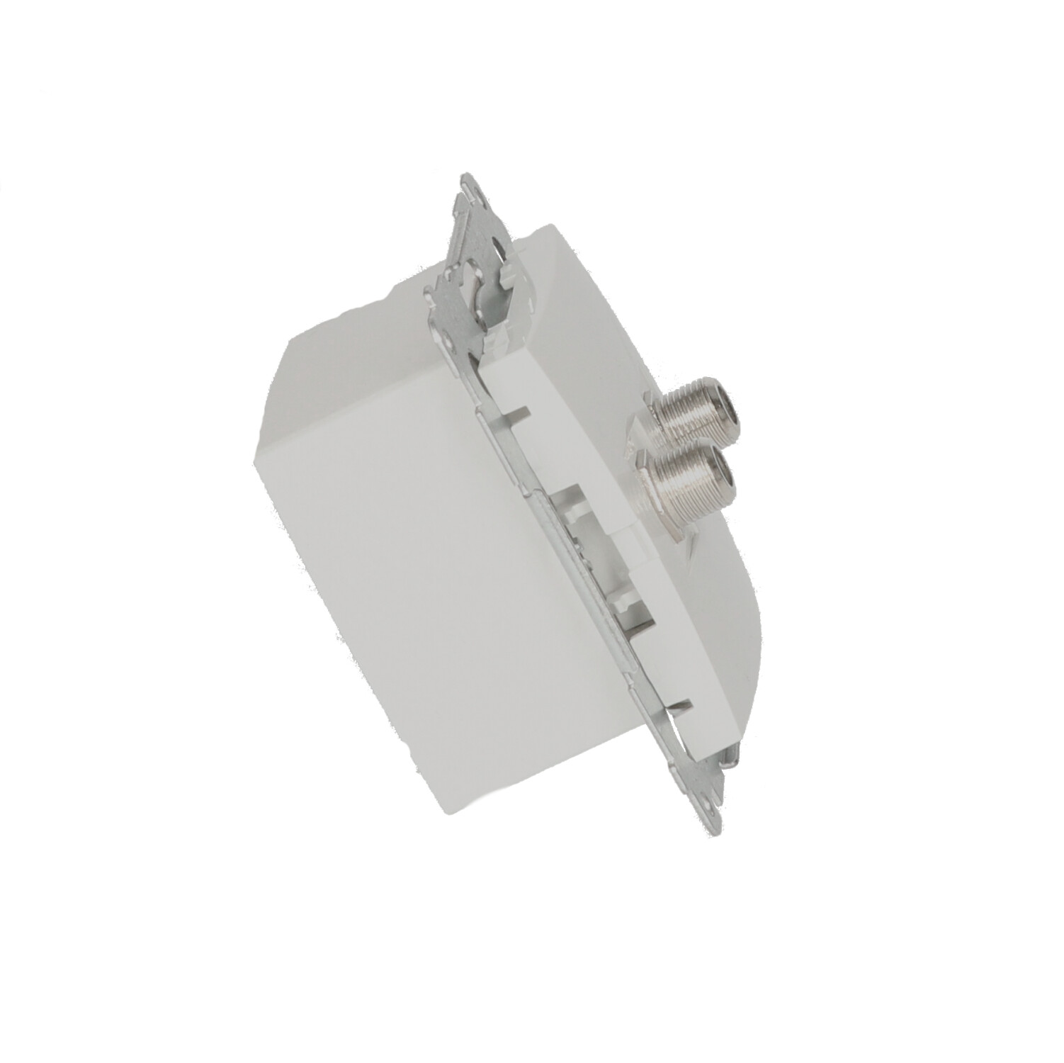 Simon54 Gniazdo SAT 2xF DASF2.01/11 białe