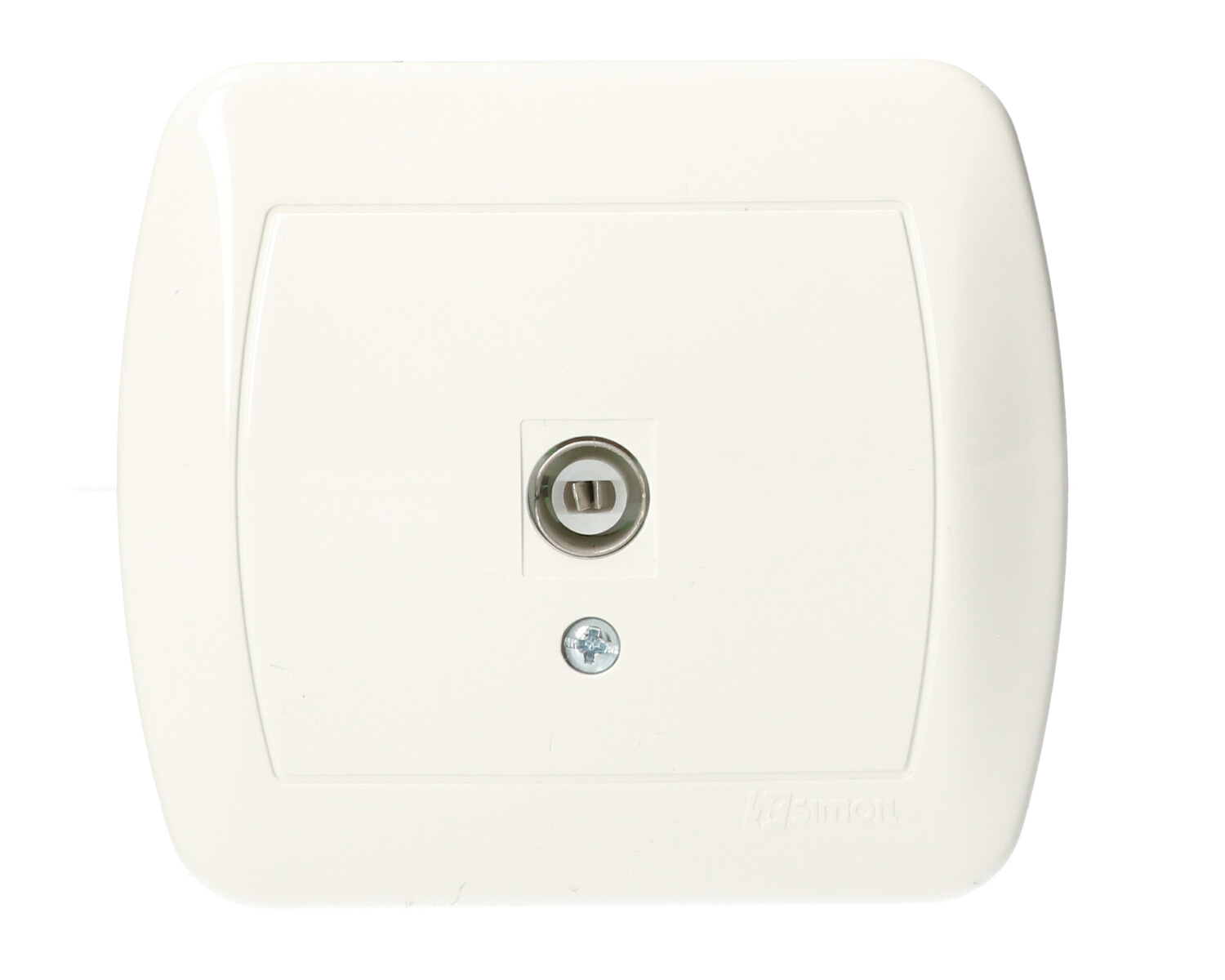 Akord Gniazdo Antenowe pojedyncze TV AAK1/11 biały SIMON