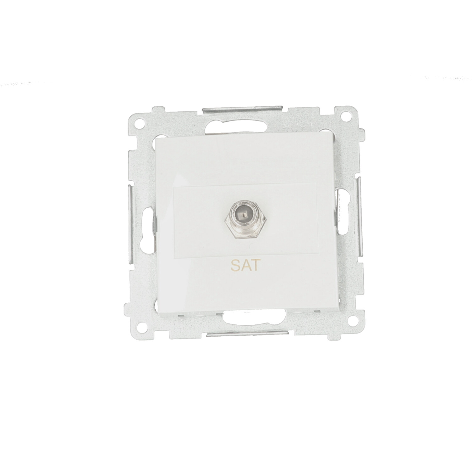 Simon54 Gniazdo SAT 1xF DASF1.01/11 biały