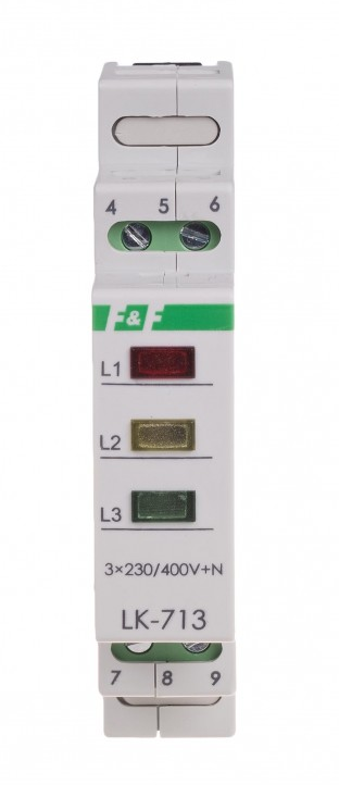 Lampka modułowa sygnalizacyjna 3-fazowa LK-713K F&F
