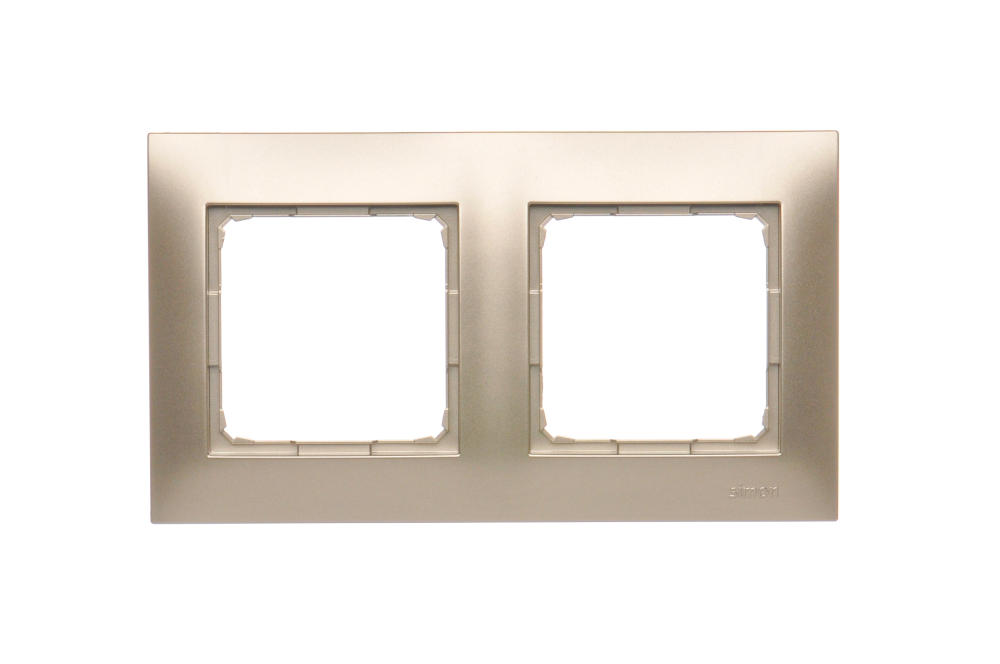 Simon54 Ramka na 2-moduły DR2/44 złoty
