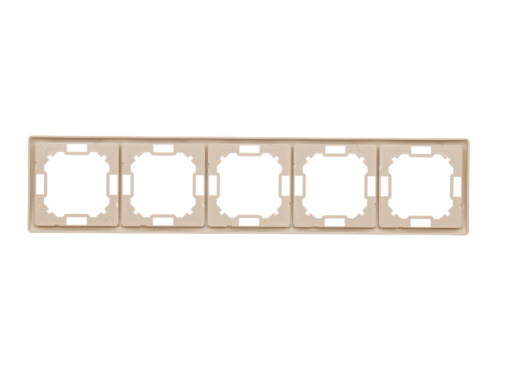 Basic Ramka na 5-moduły BMR5/12 beżowy SIMON