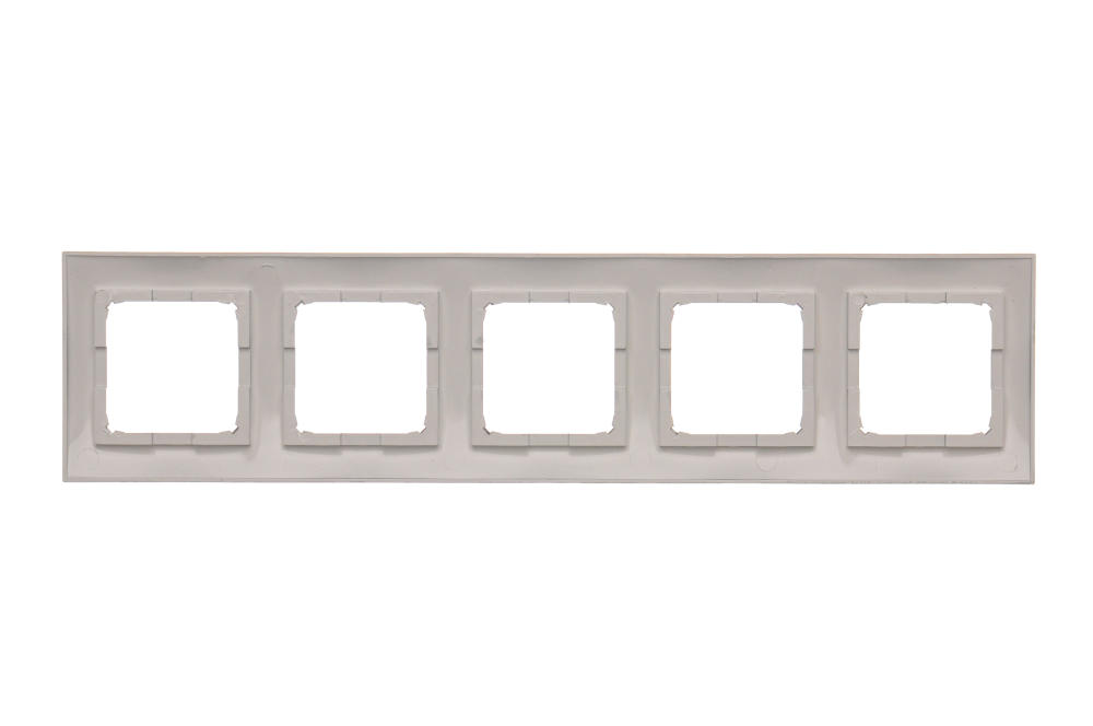 Simon54 Ramka 5-krotna DR5/43 srebrny