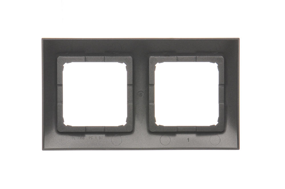 Simon54 Ramka na 2-moduły DR2/48 antracyt