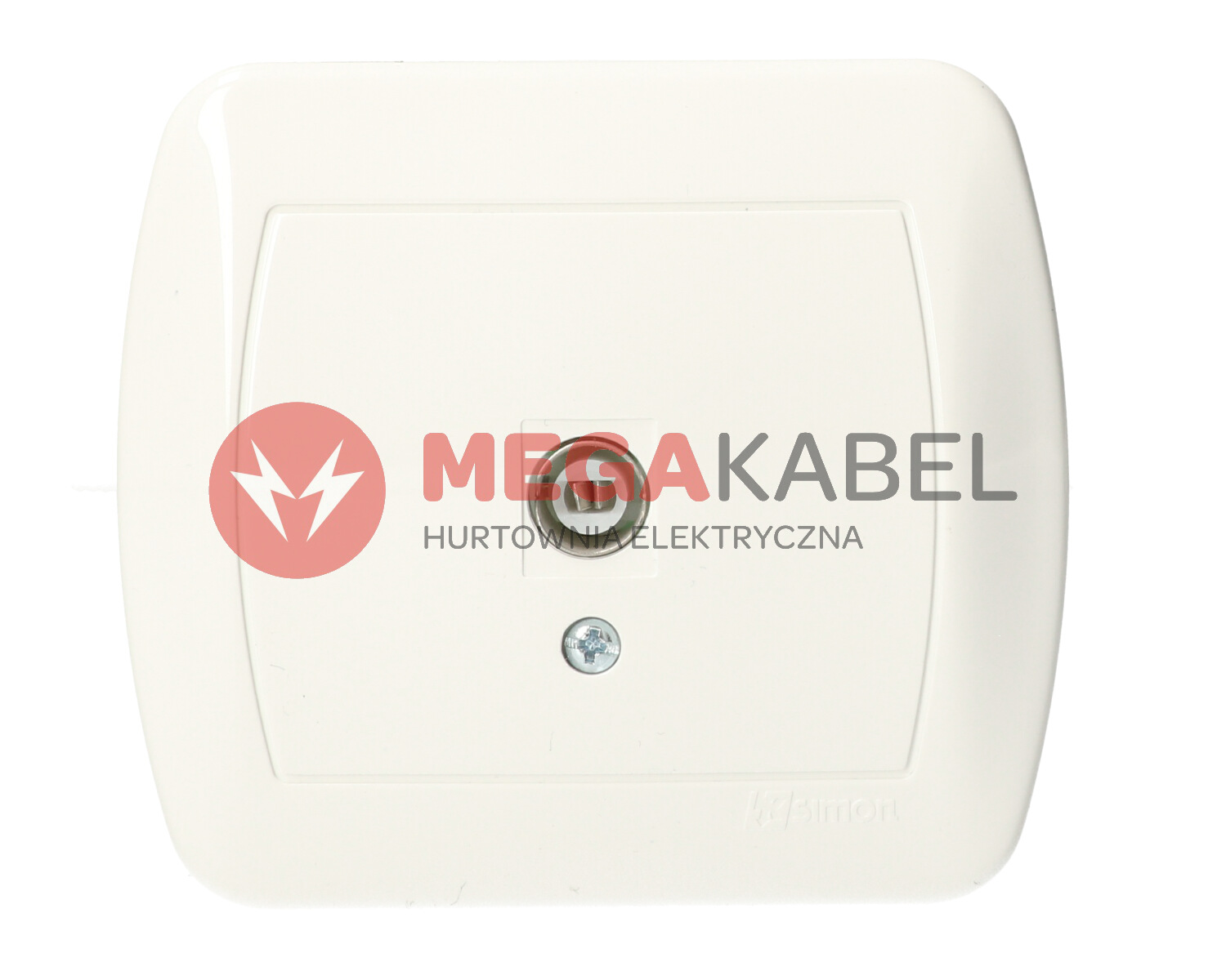 Akord Gniazdo Antenowe pojedyncze TV AAK1/11 biały SIMON