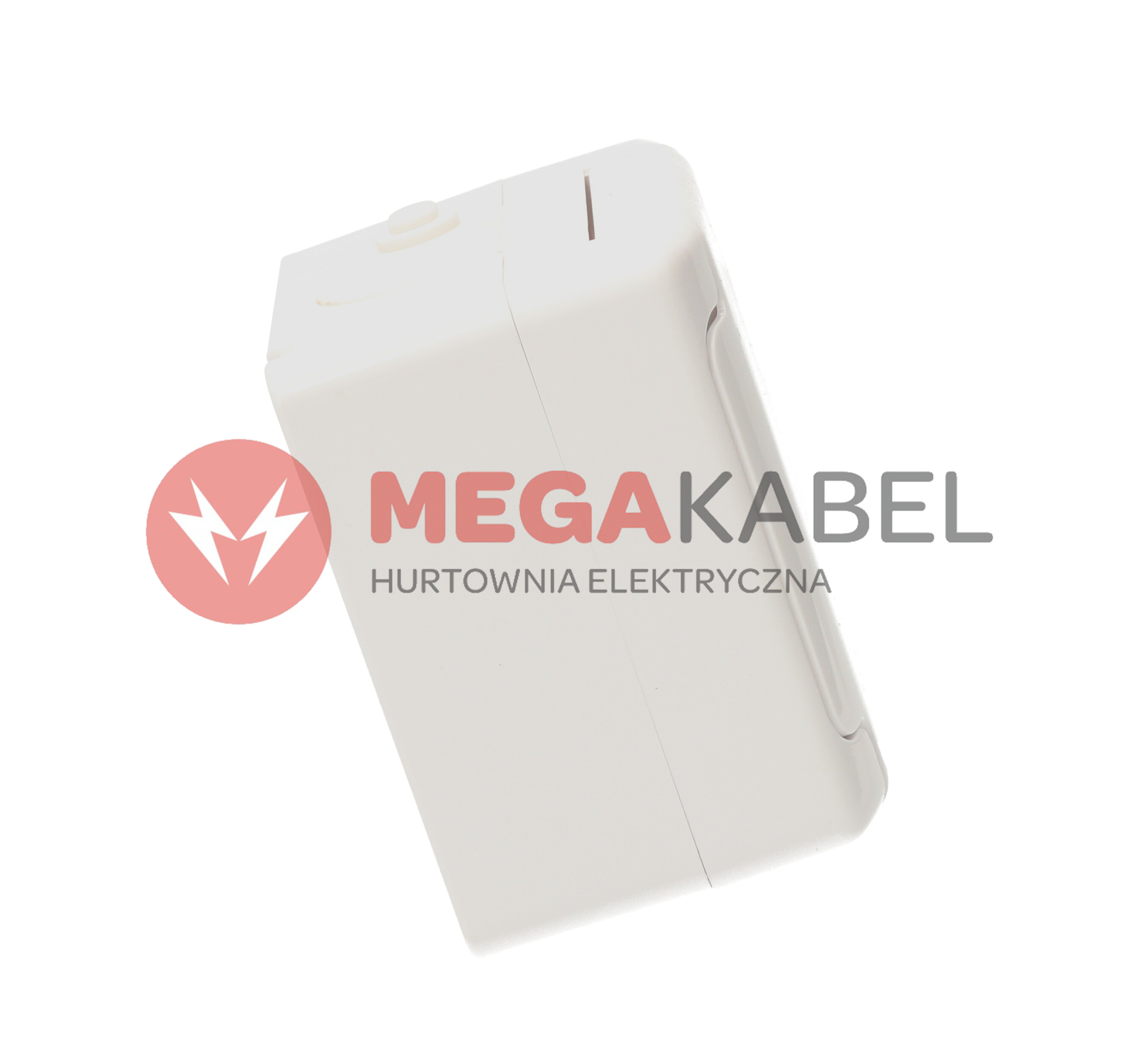 Bryza gniazdo pojedyńcze z klapką biała 1804-32 biały IP44 Kos