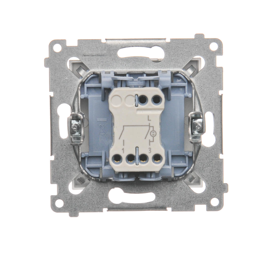 Simon54 Łącznik świecznikowy podświetlany DW5BL.01/43 srebrny SIMON