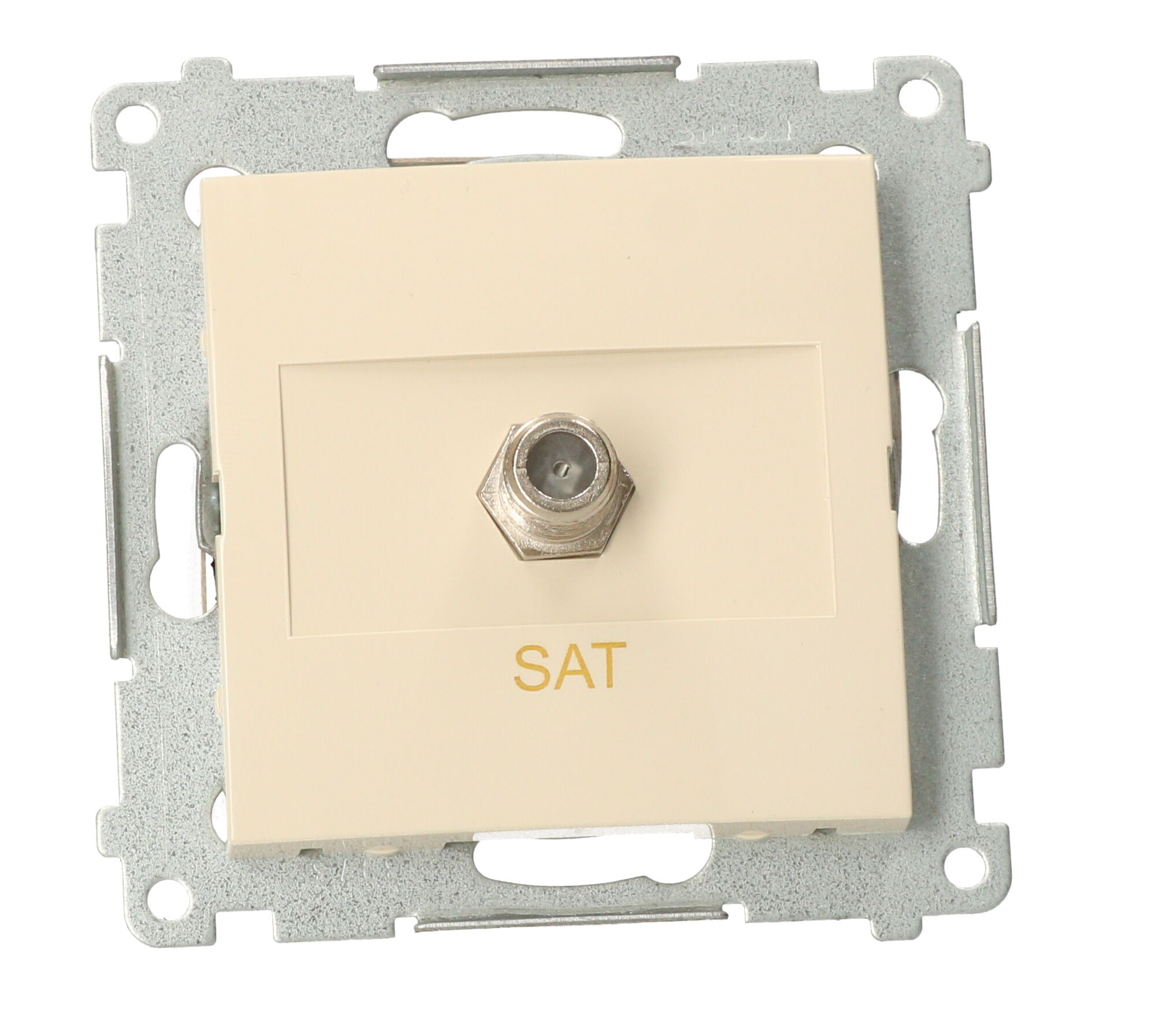 Simon54 Gniazdo satelitarne pojedyńcze DASF1.01/41 beżowy SIMON