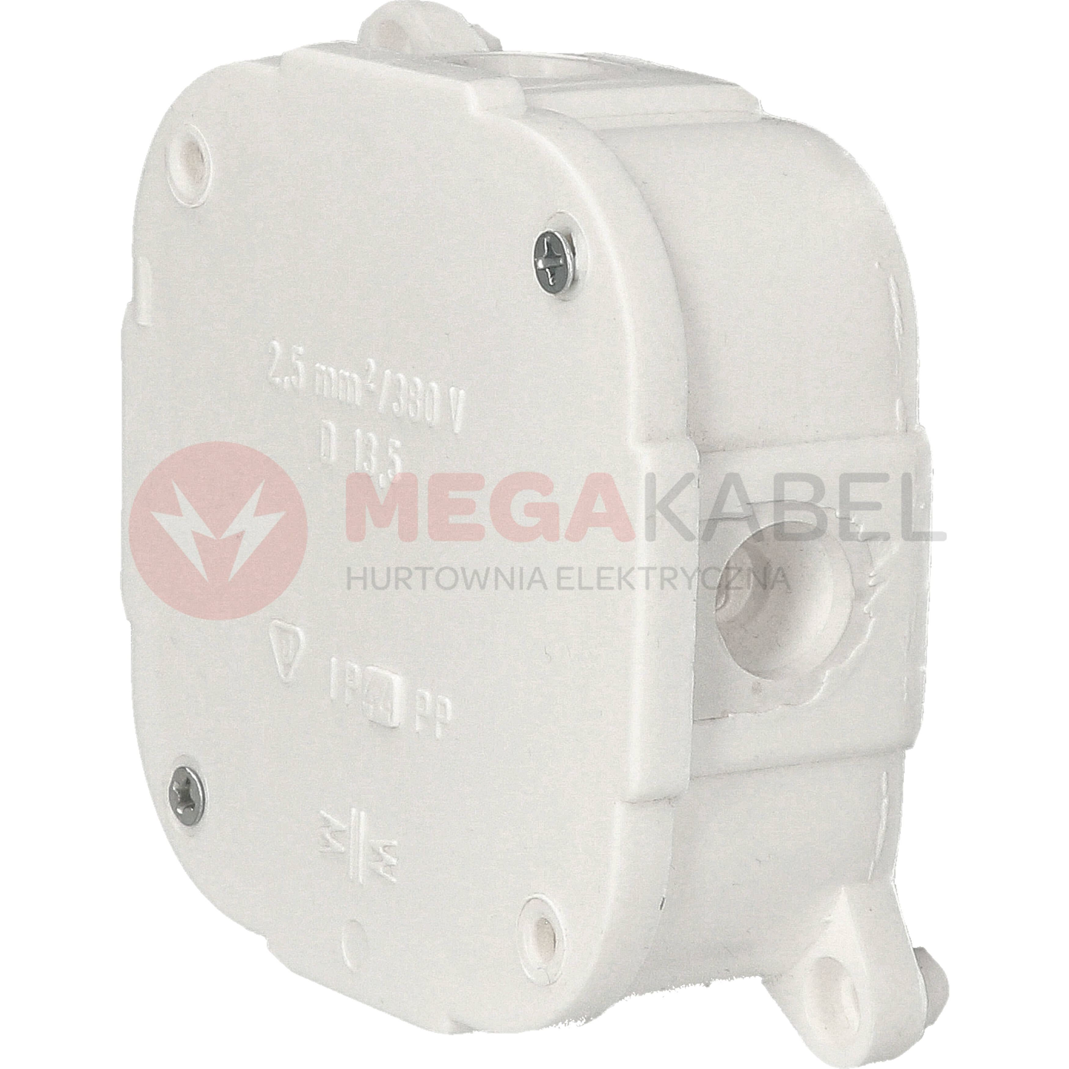 Puszka biała pusta IP44 PP 80x80x30 074-01 ViPlast