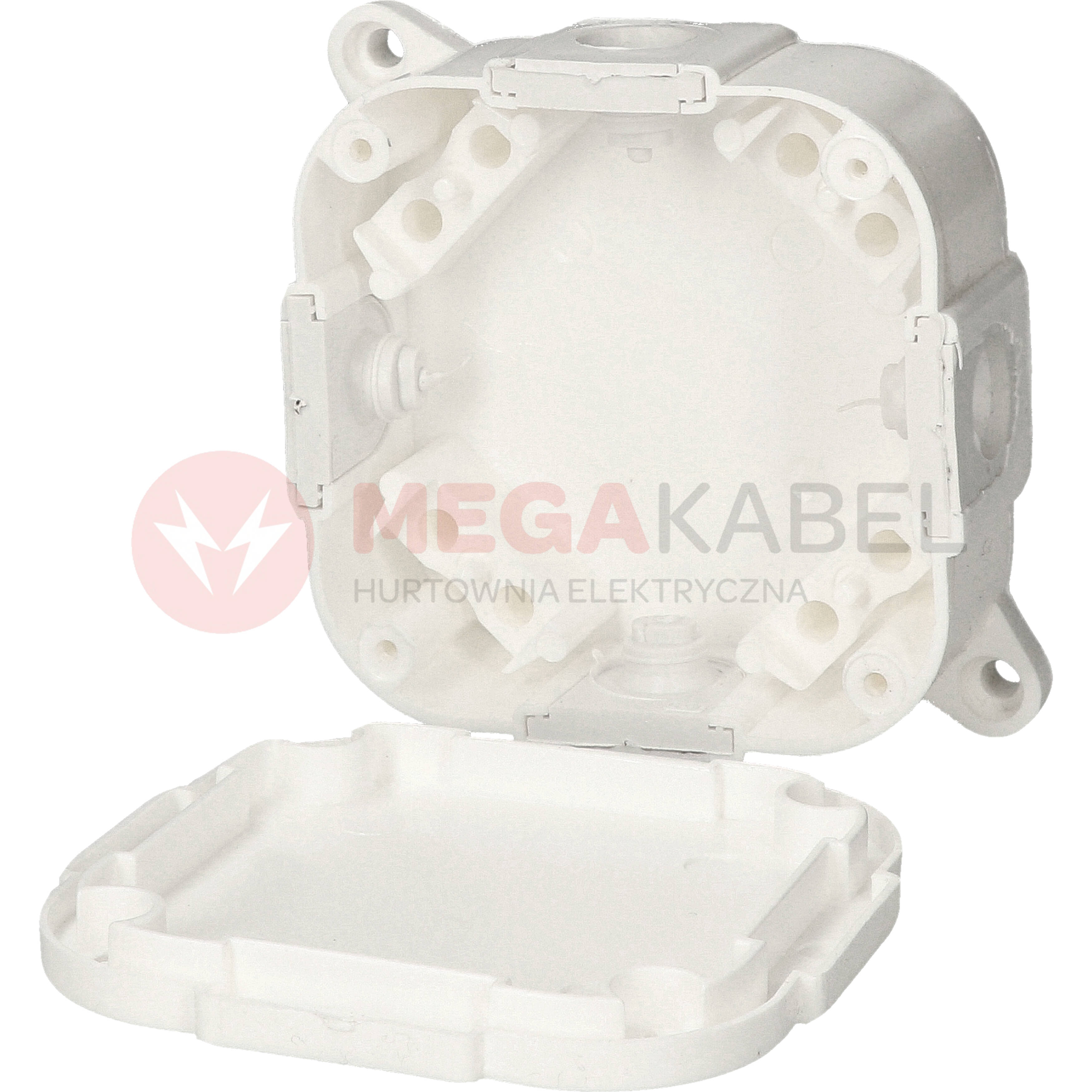 Puszka biała pusta IP44 PP 80x80x30 074-01 ViPlast