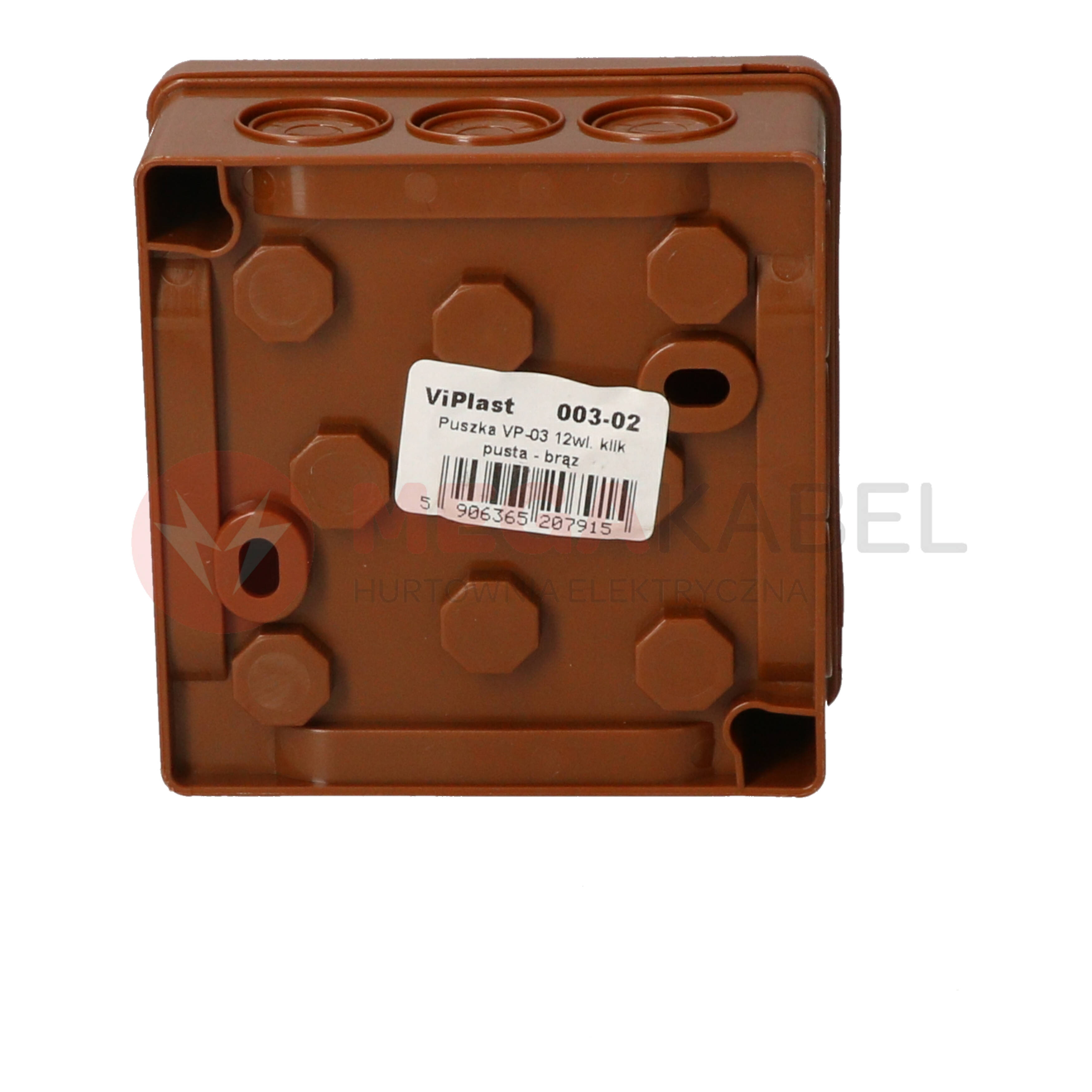 Puszka PF KLIK brązowa n/t 80x80x32 003-02 Viplast