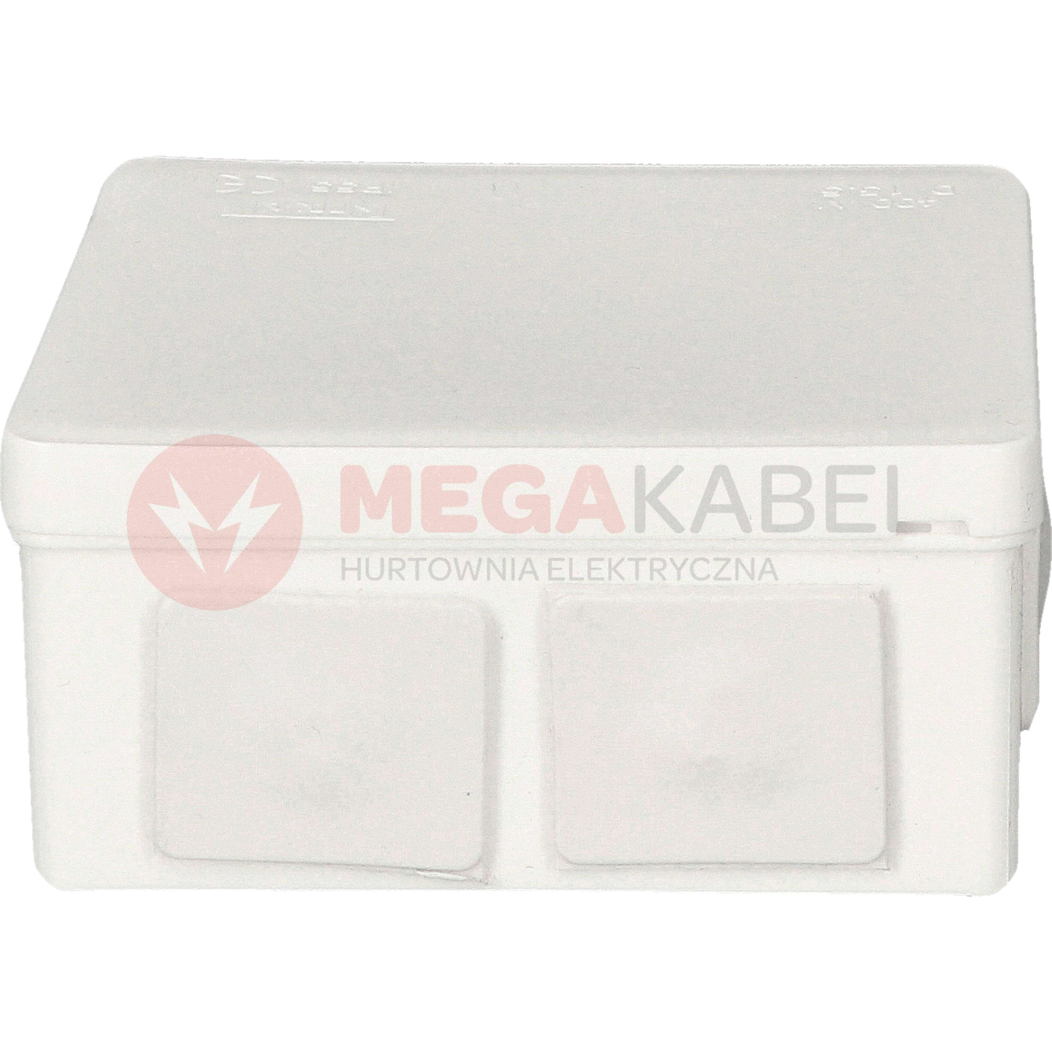 Puszka biała n/t 80x80x32 IP55 guma 002-01 ViPlast