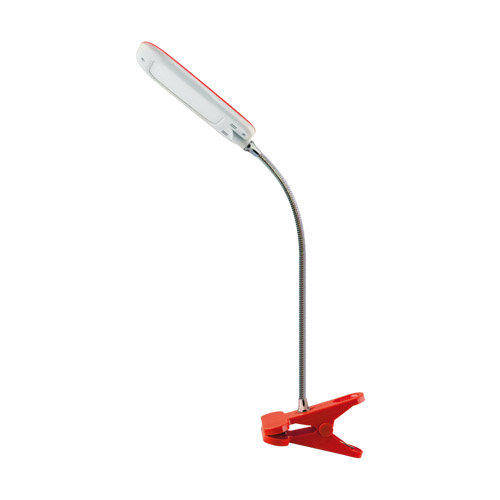 Lampka biurkowa DORI LED 6W RED CLIP 02866